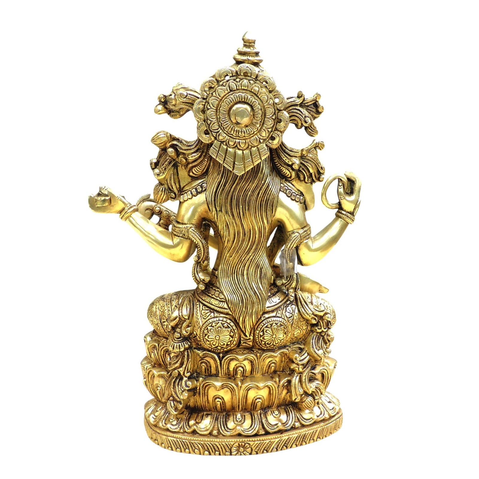 Brass Sarswati — 15"