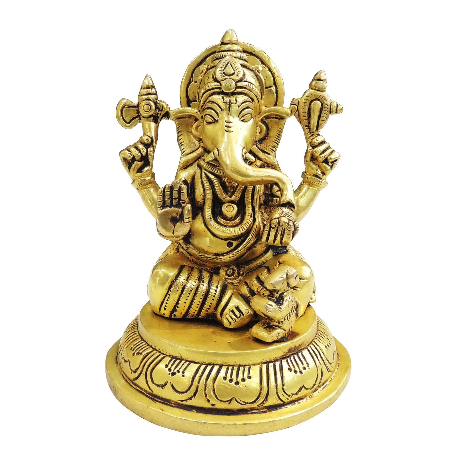 Brass Ganesh — 4.5"