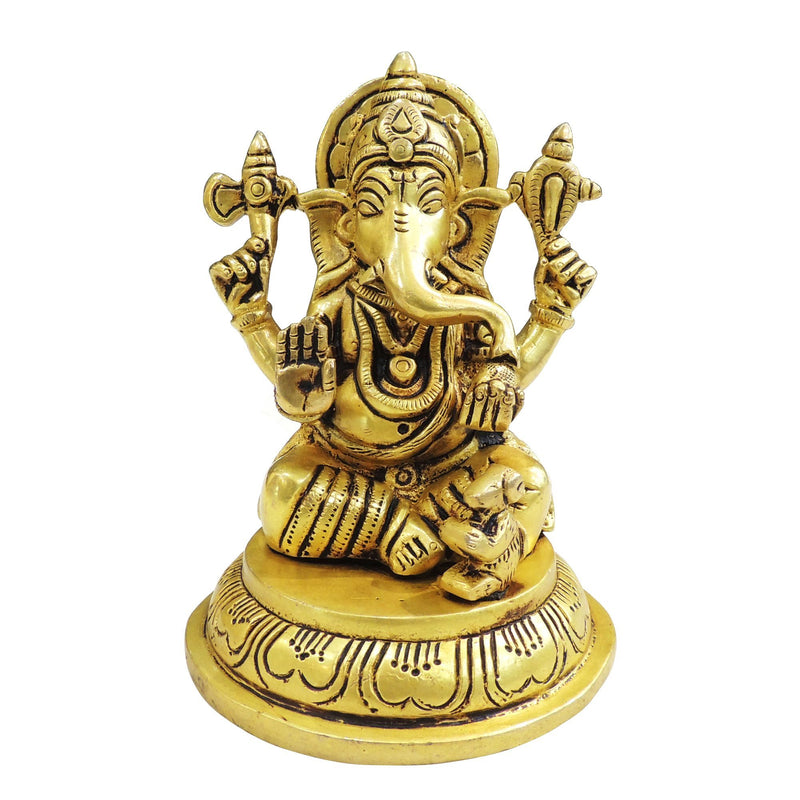 Brass Ganesh — 4.5"