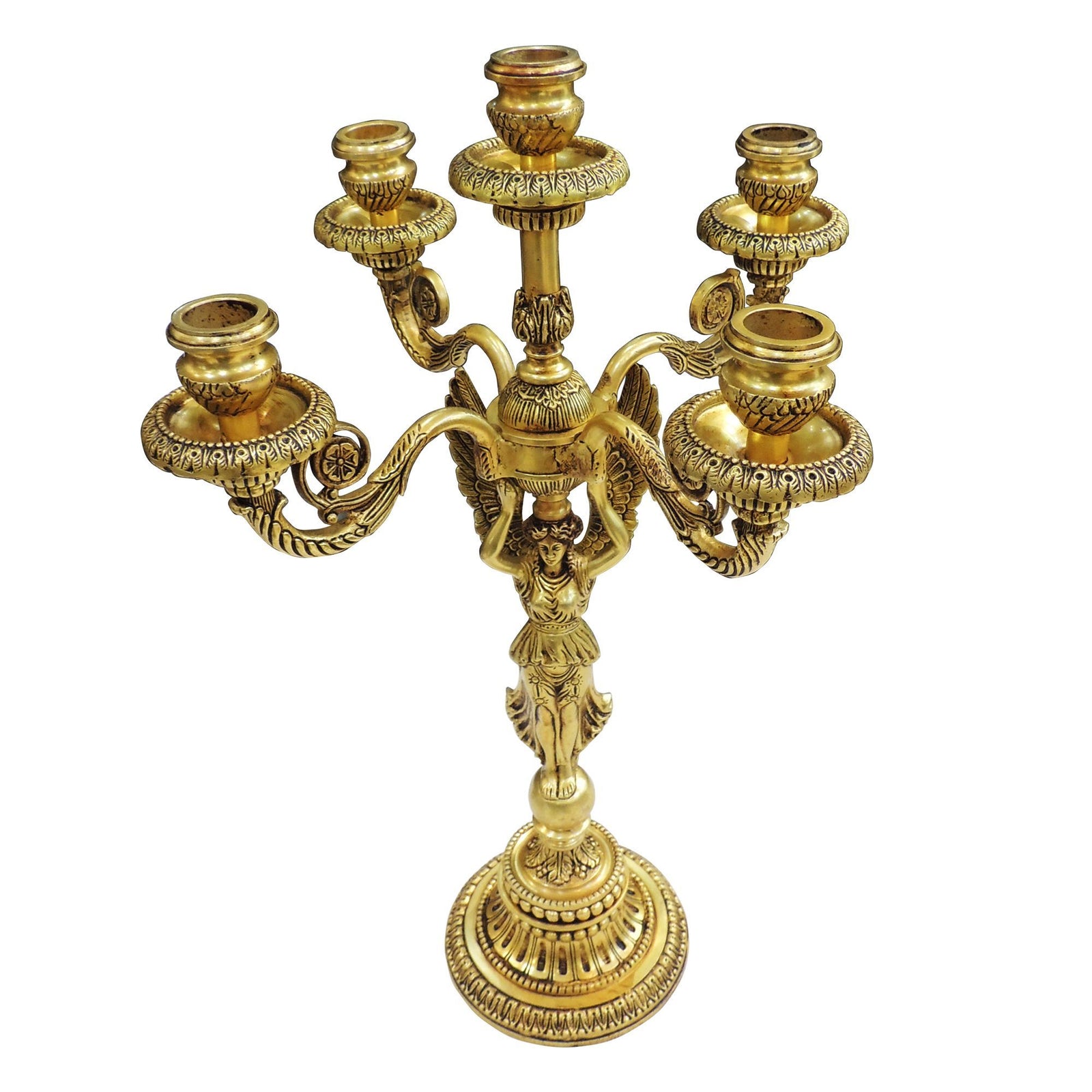 Brass Candle Holder — 19.5"