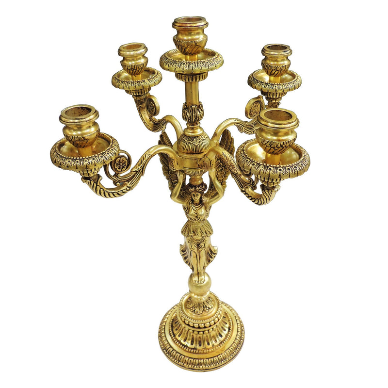 Brass Candle Holder — 19.5"