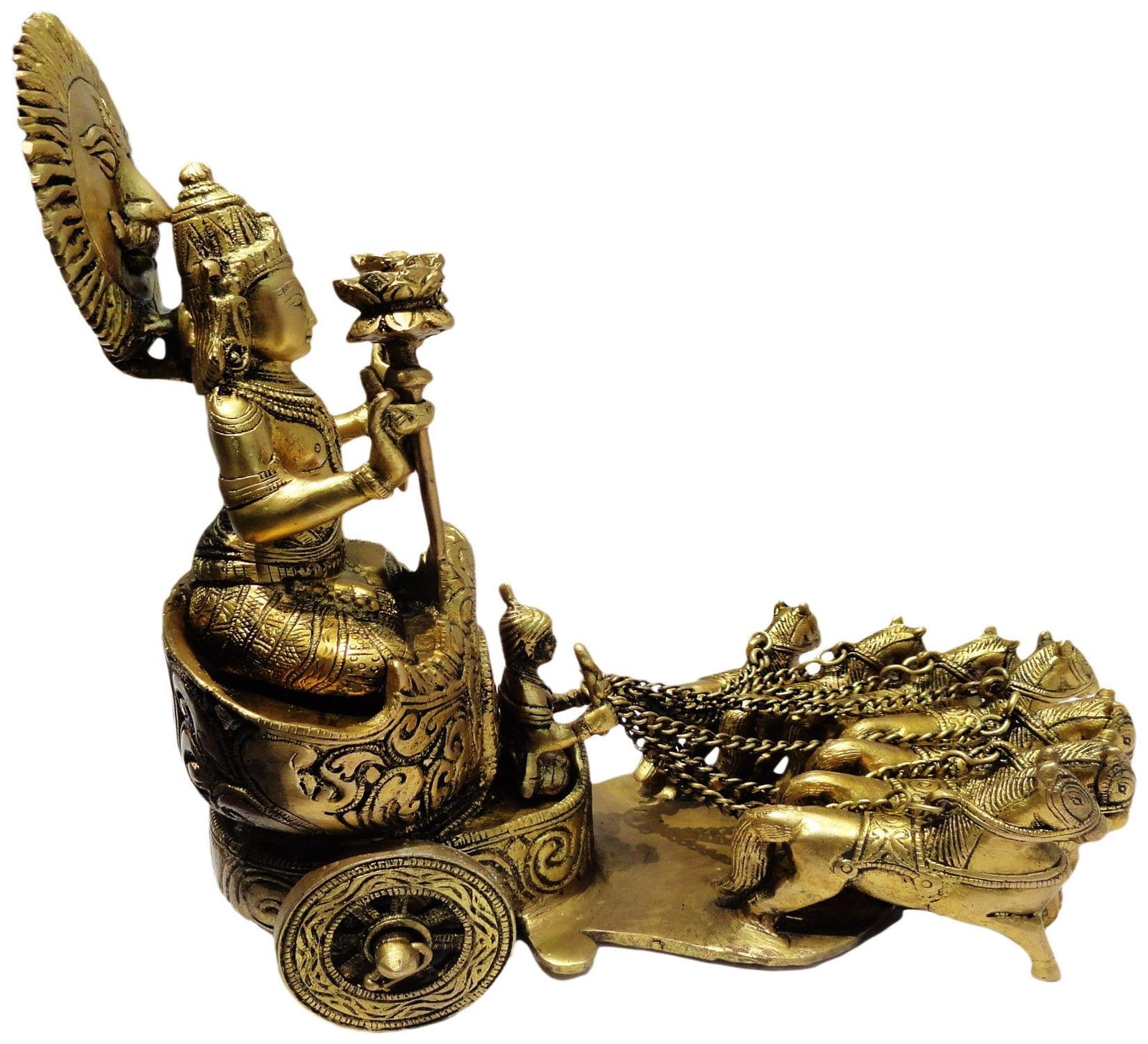 Brass Surya Dev Rath s — 11"