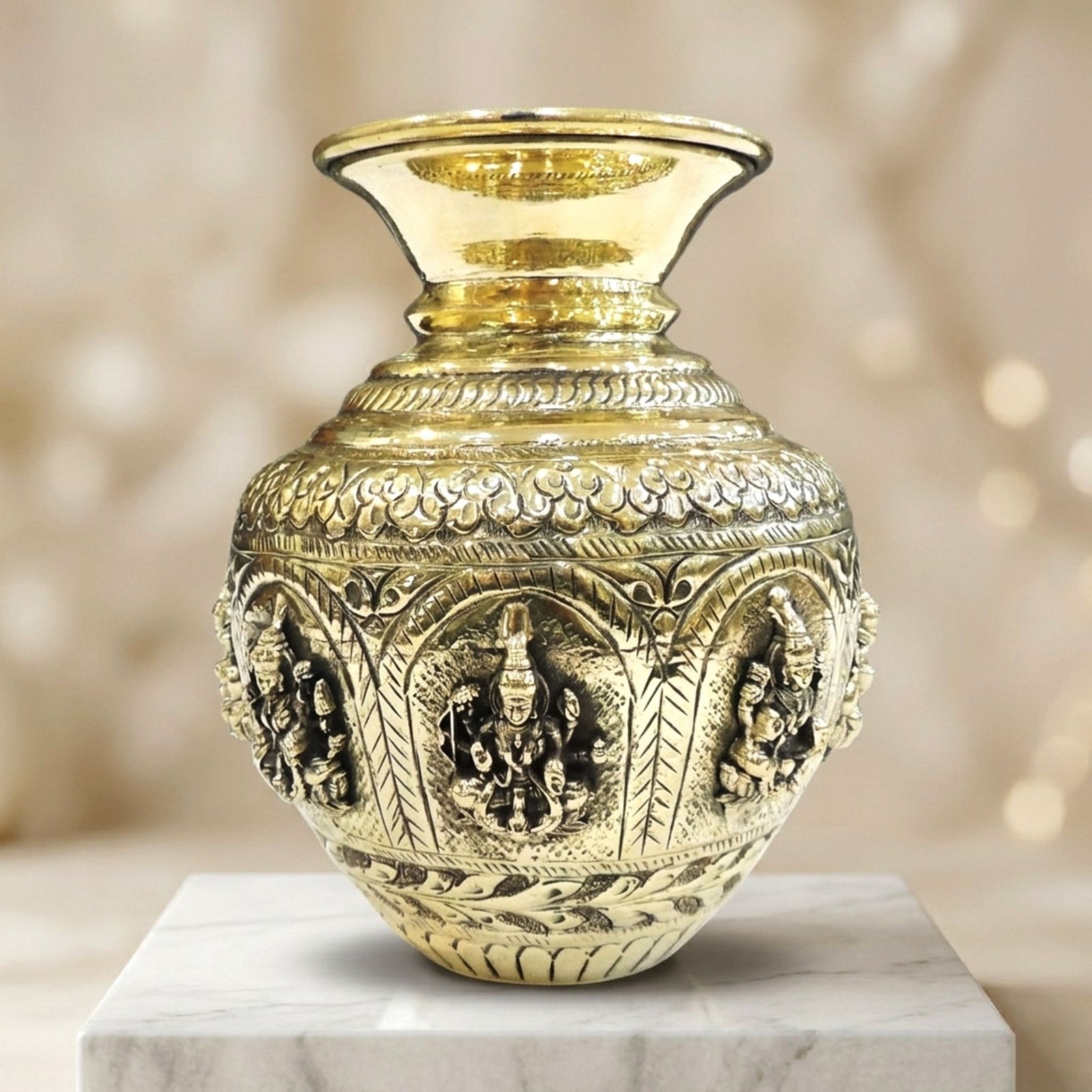 Brass Lakshmi — 6"
