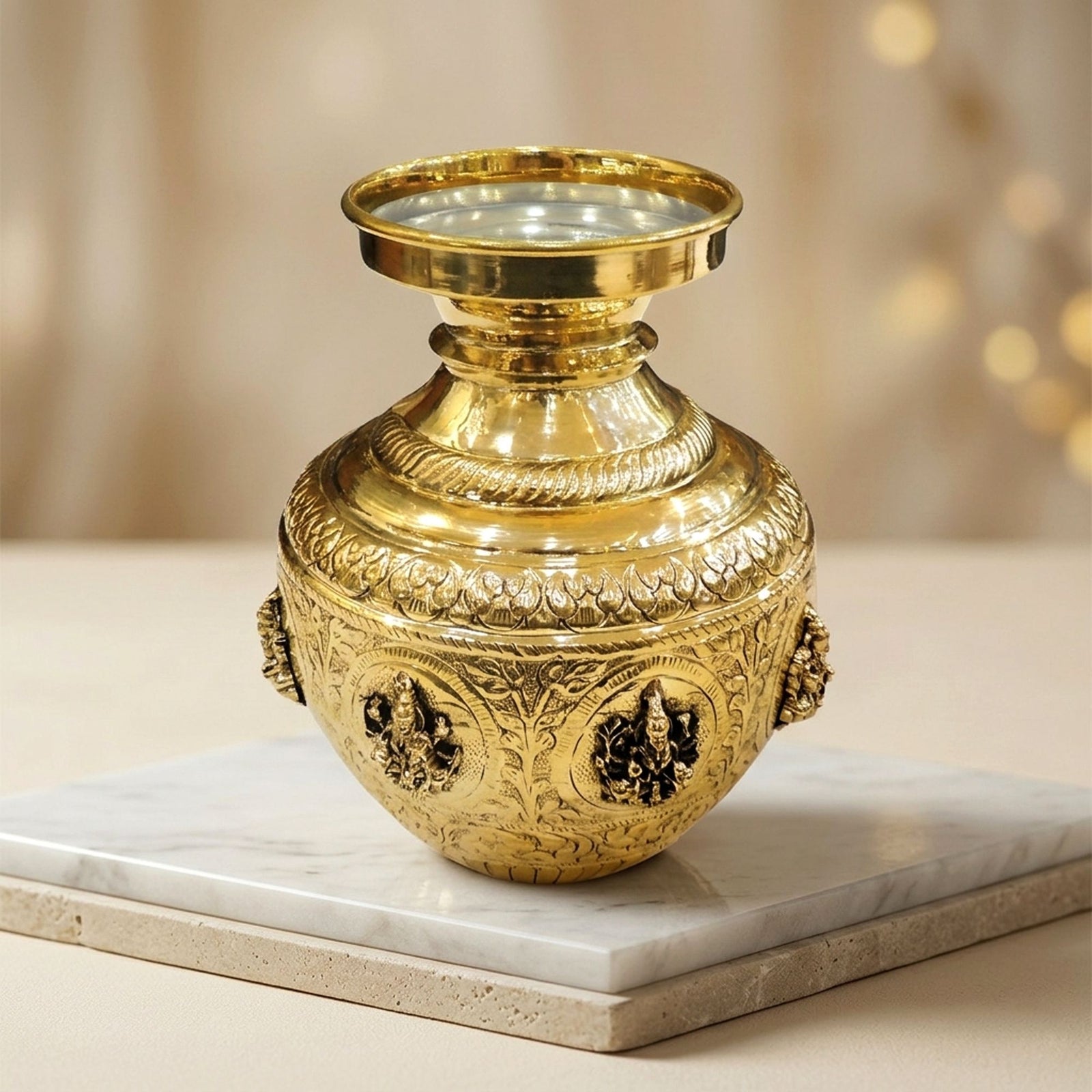 Brass Lakshmi — 8"