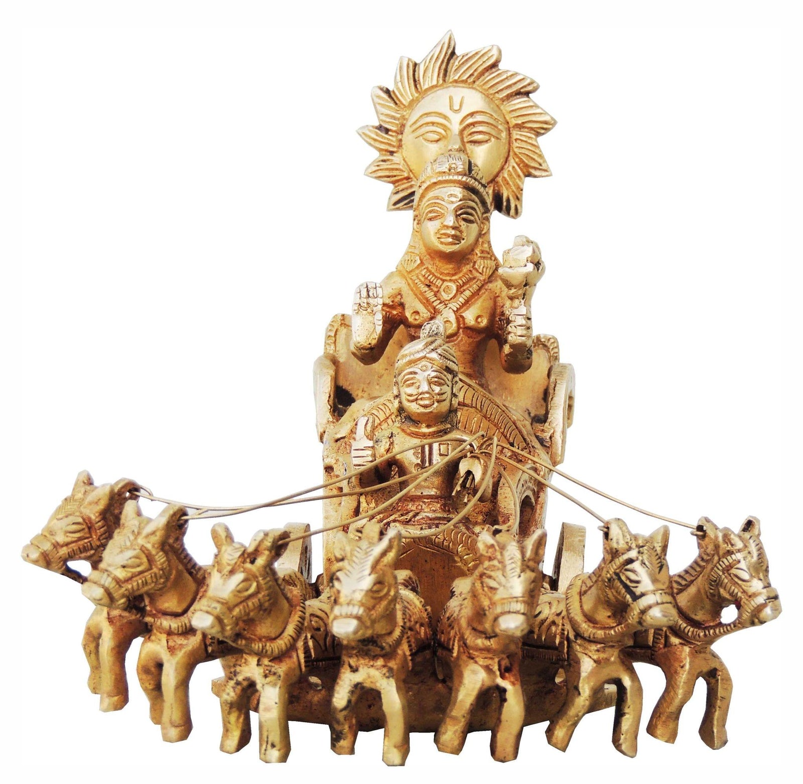 Brass Surya Dev Rath s — 5.5"