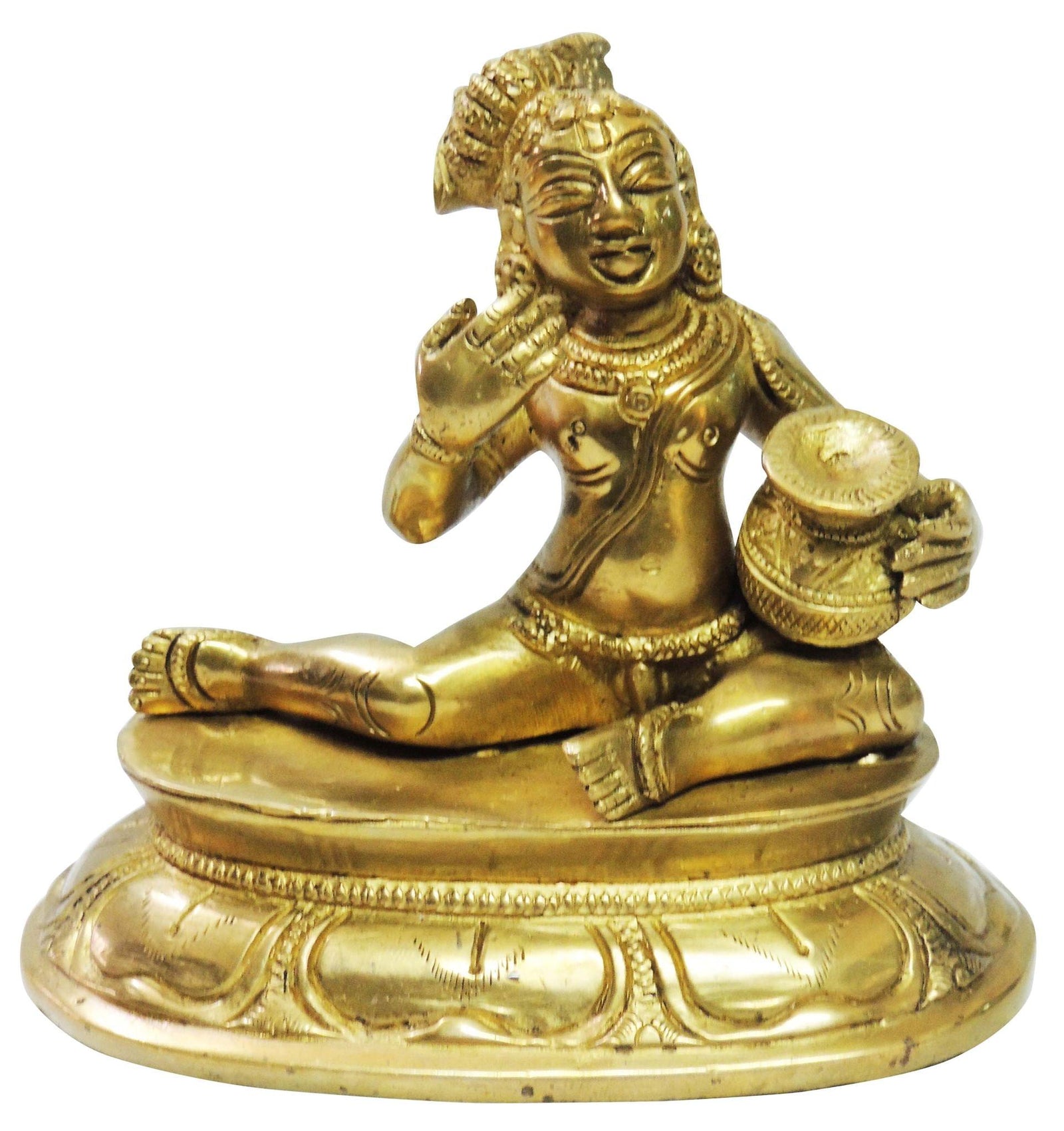 Brass Krishna — 5"