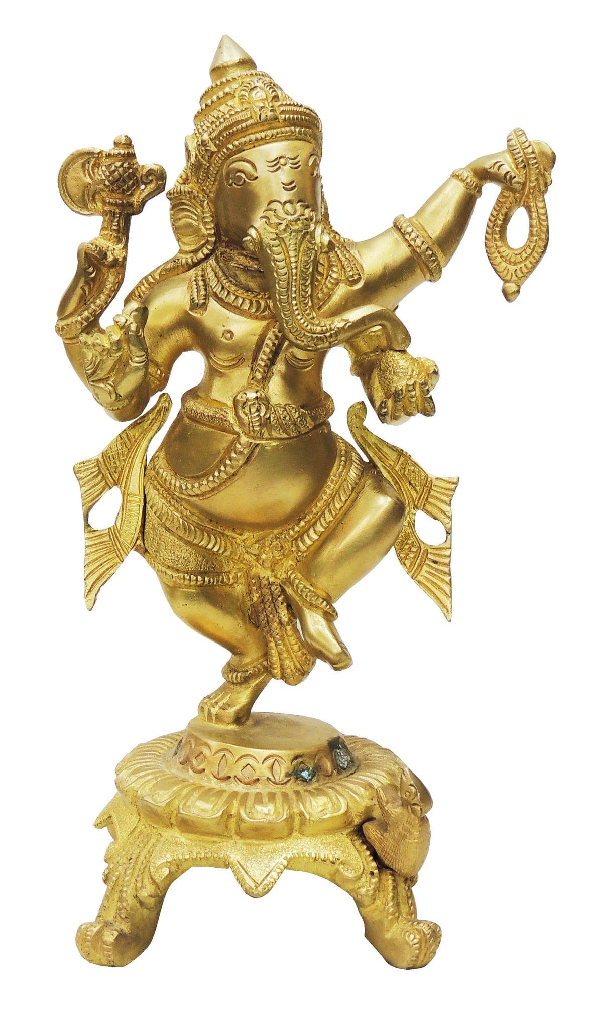 Brass Ganesh, Dancing