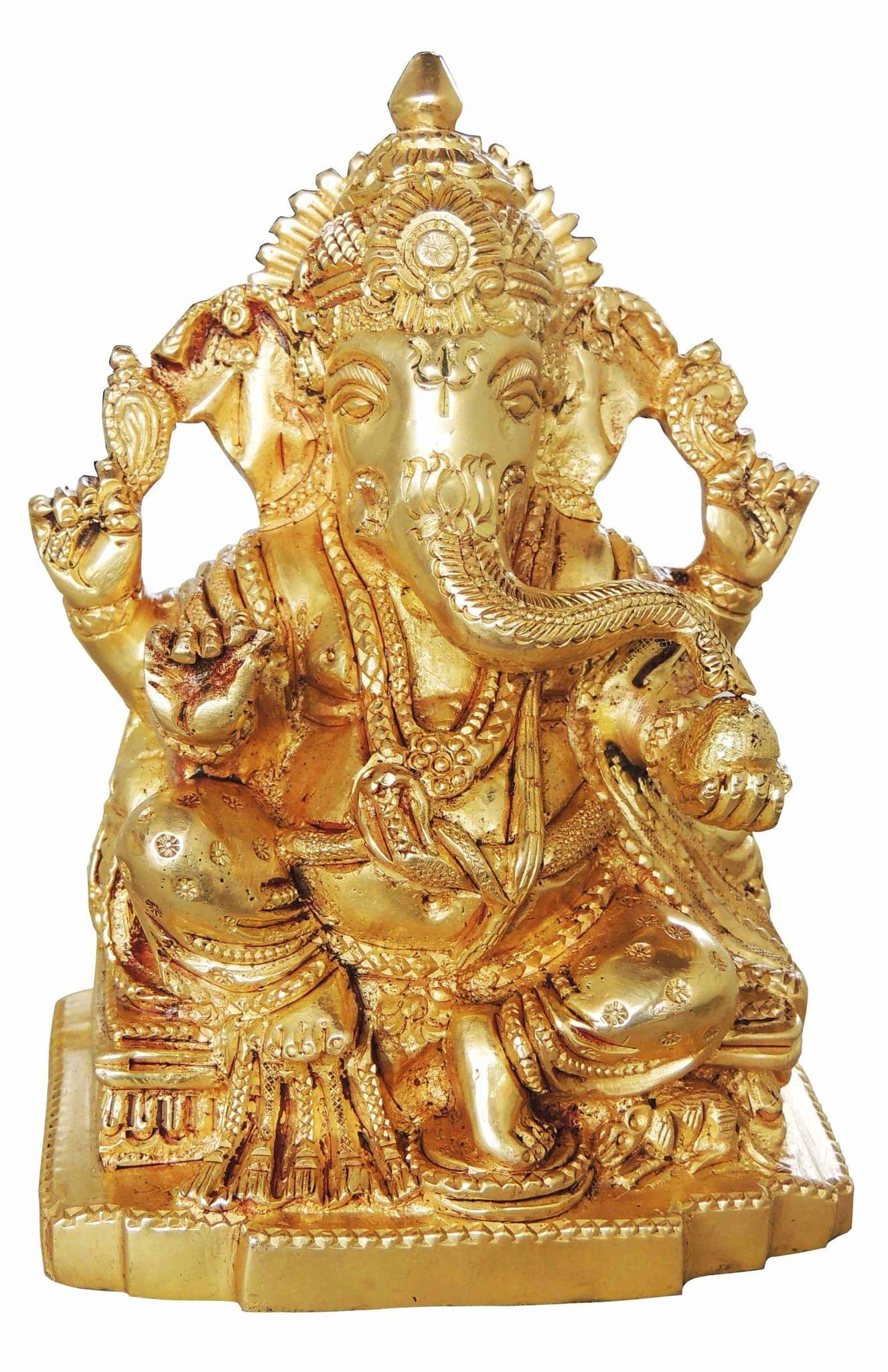 Brass Ganesh — 5"