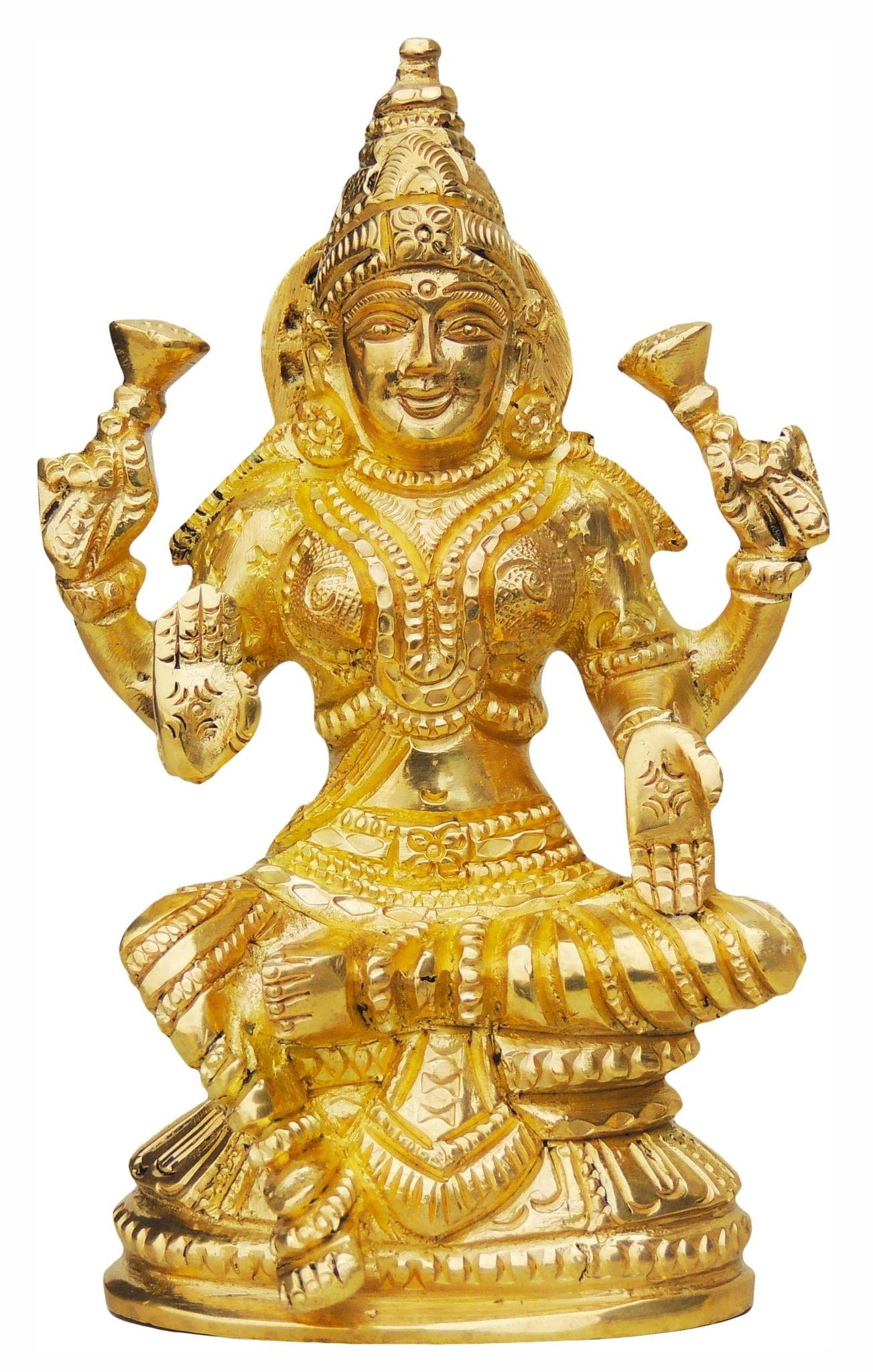 Brass Lakshmi — 5"