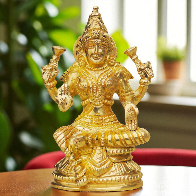 Brass Lakshmi — 5"
