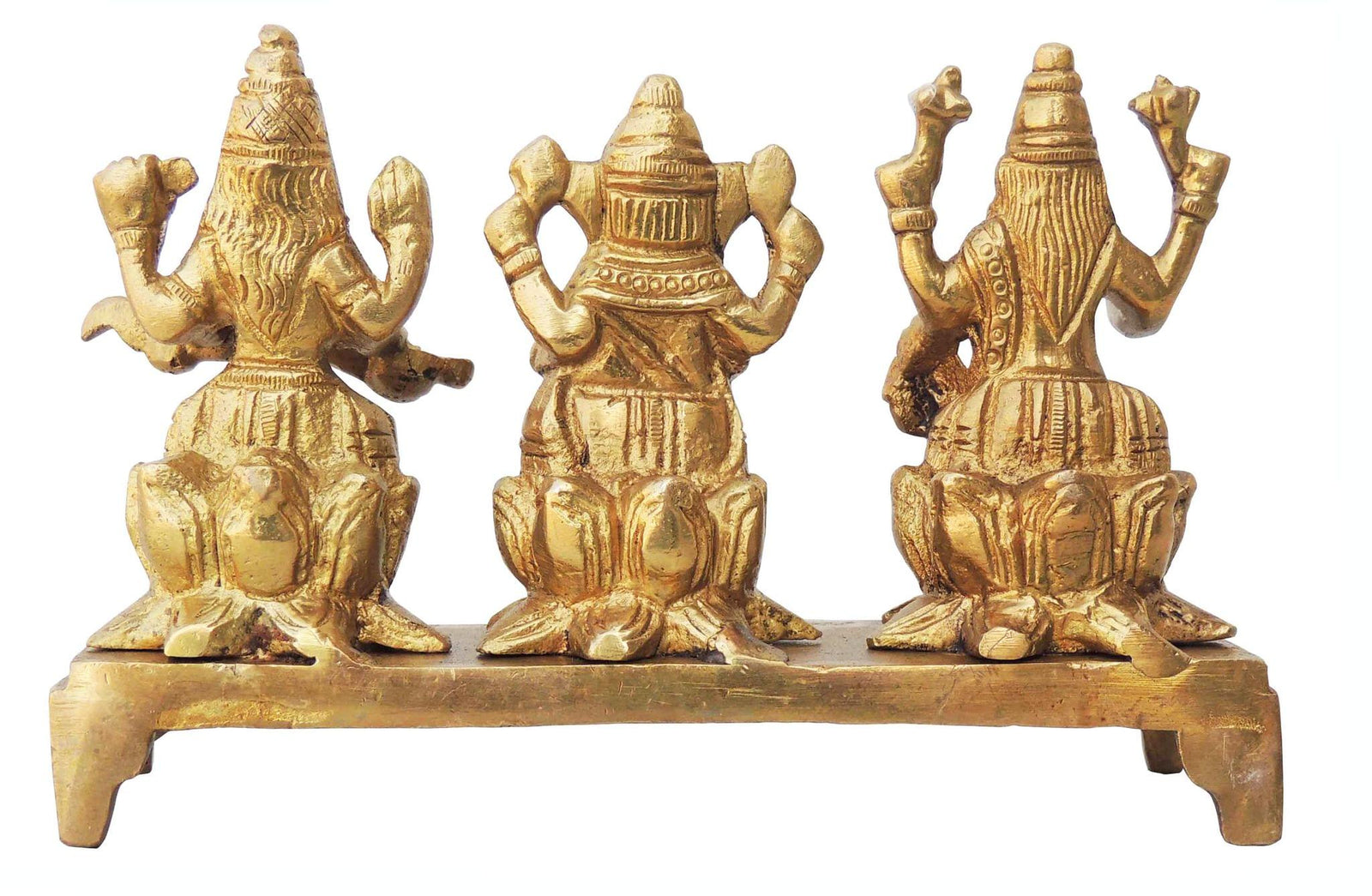 Brass Lakshmi-Ganesh Set — 3.4"