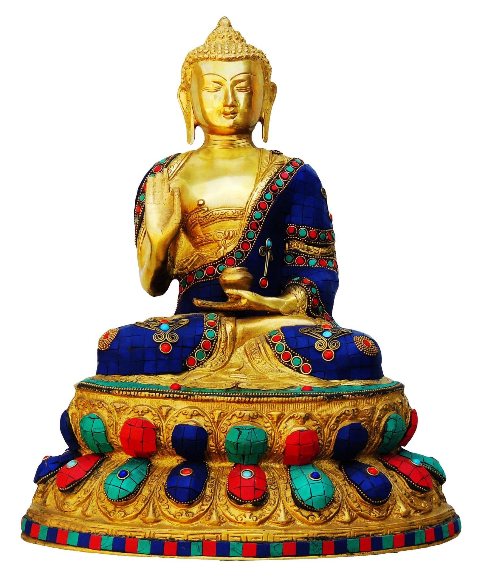 Brass Buddha — 16"