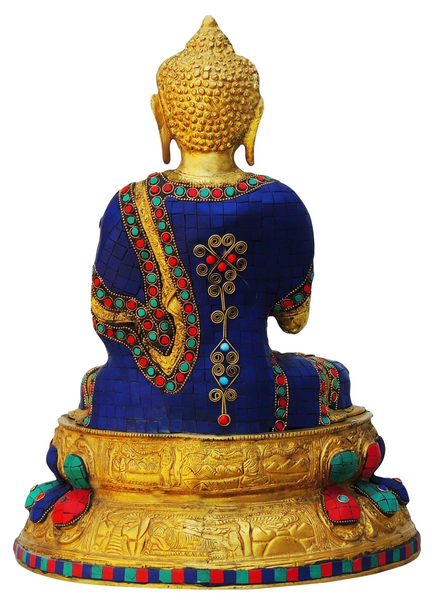 Brass Buddha — 16"