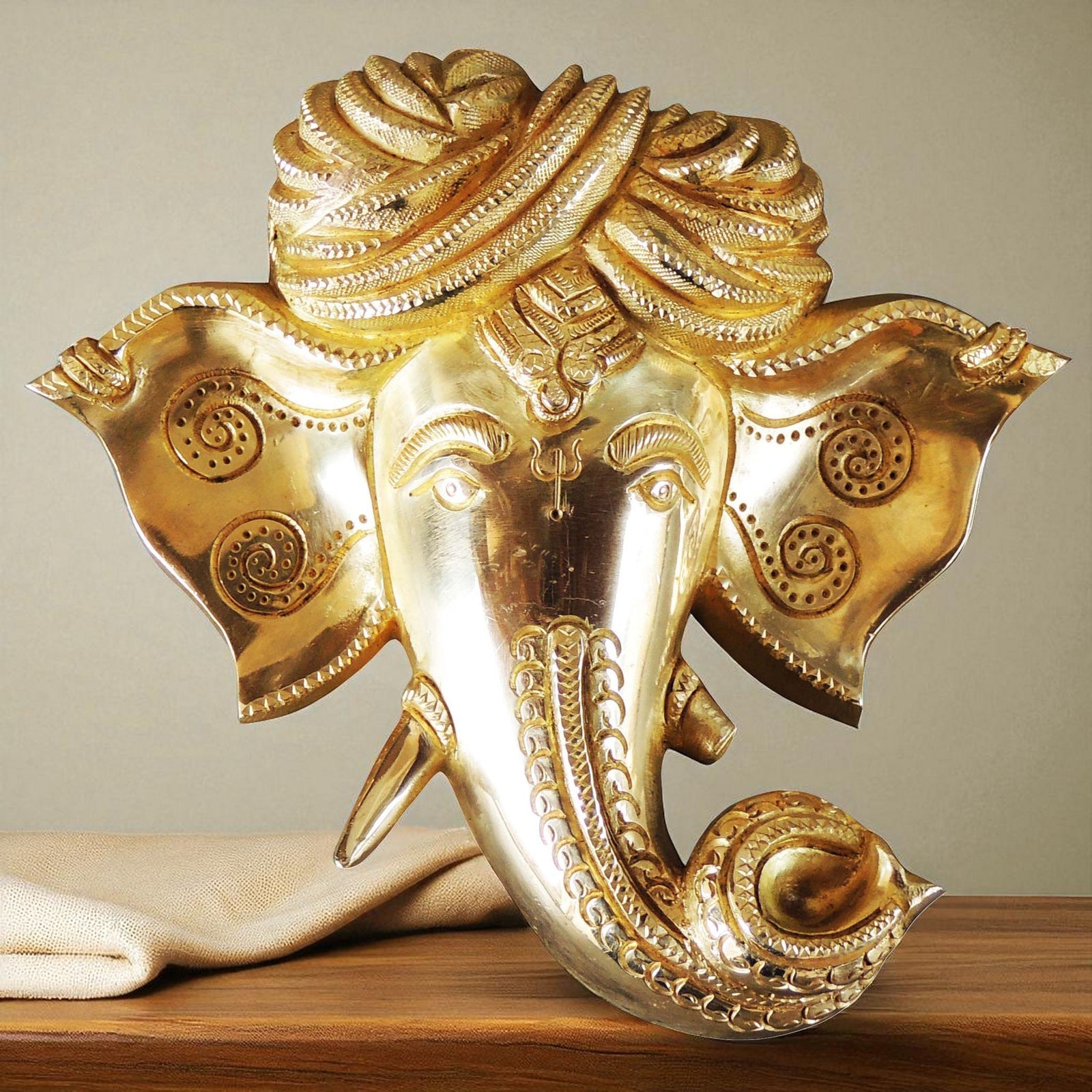 Brass Ganesh — 6.5"