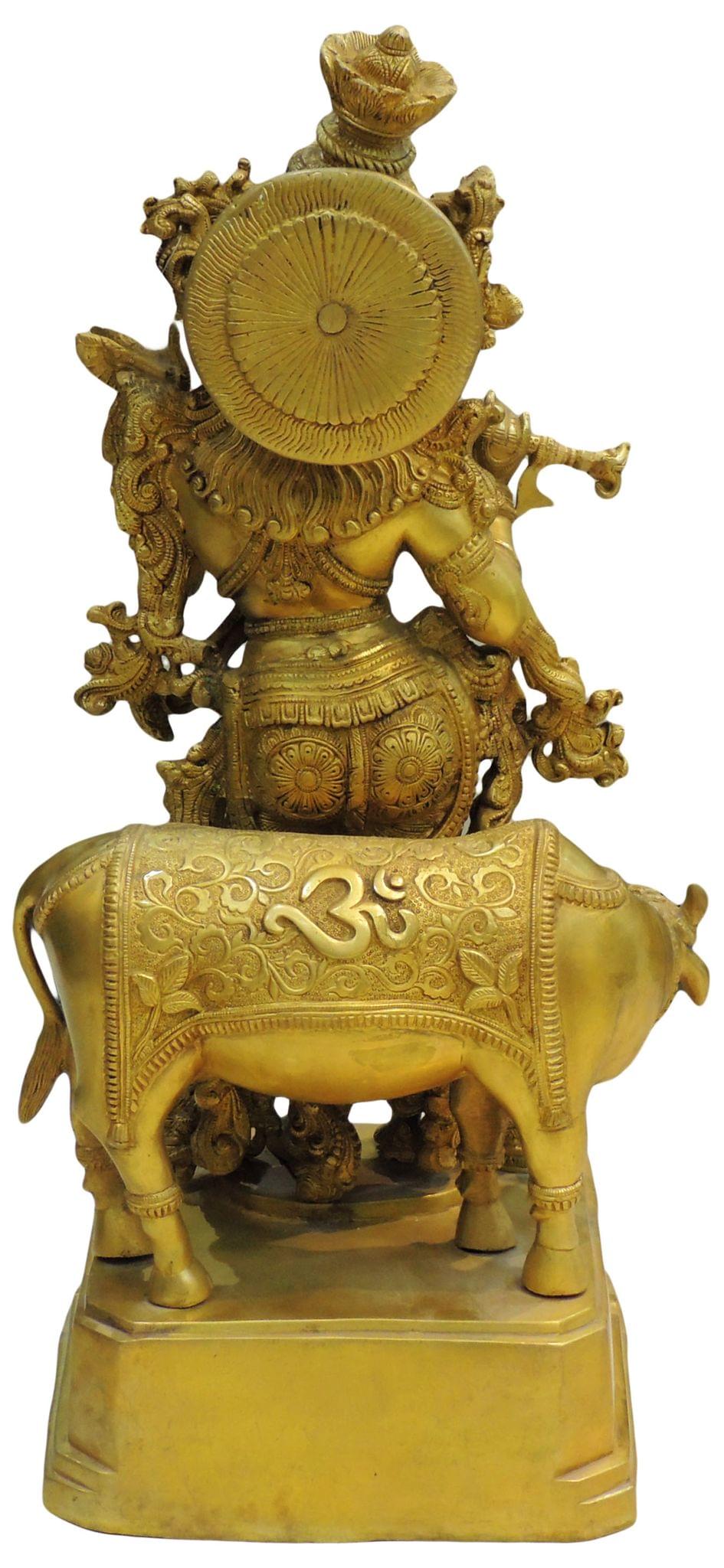 Brass Radha-Krishna — 28"