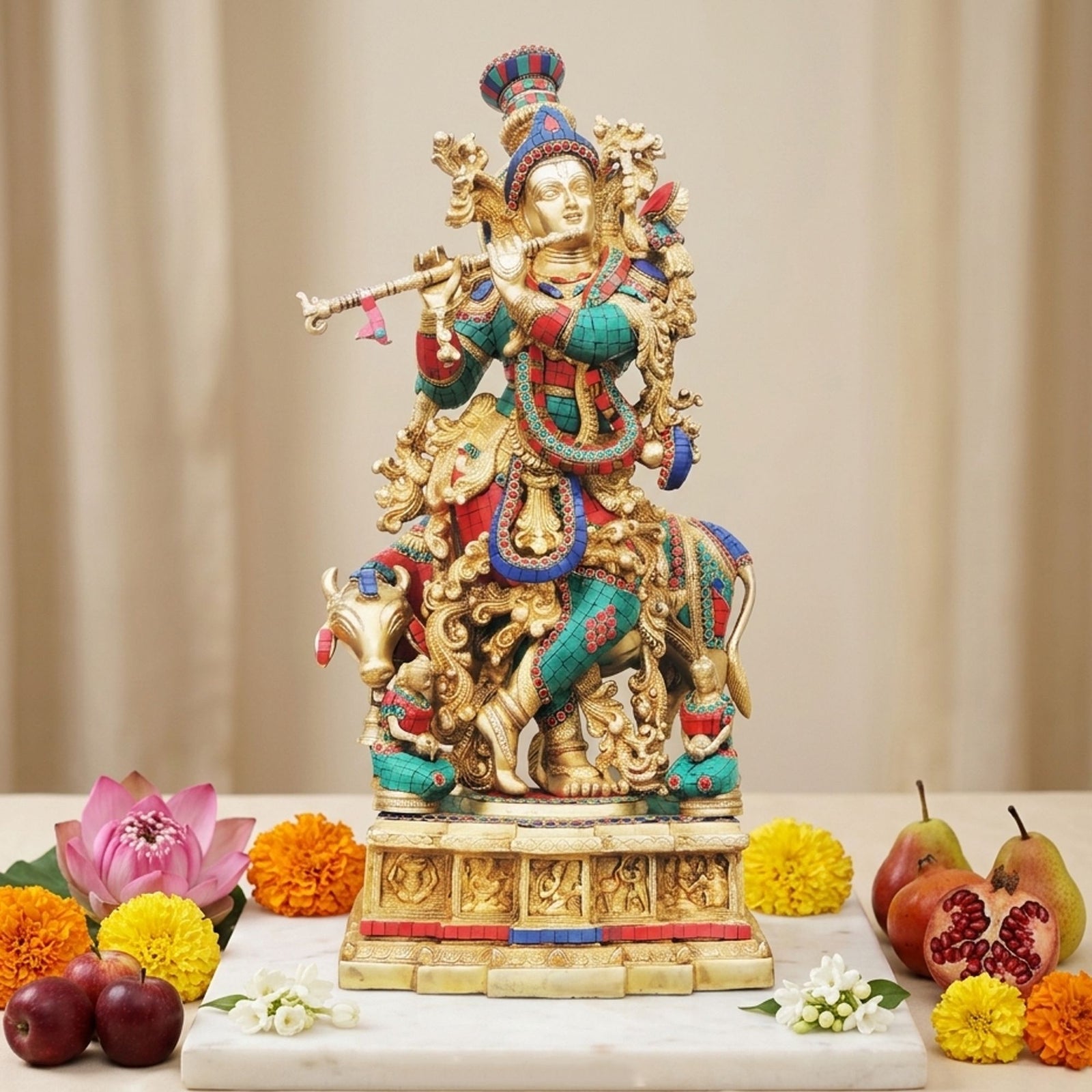 Brass Krishna