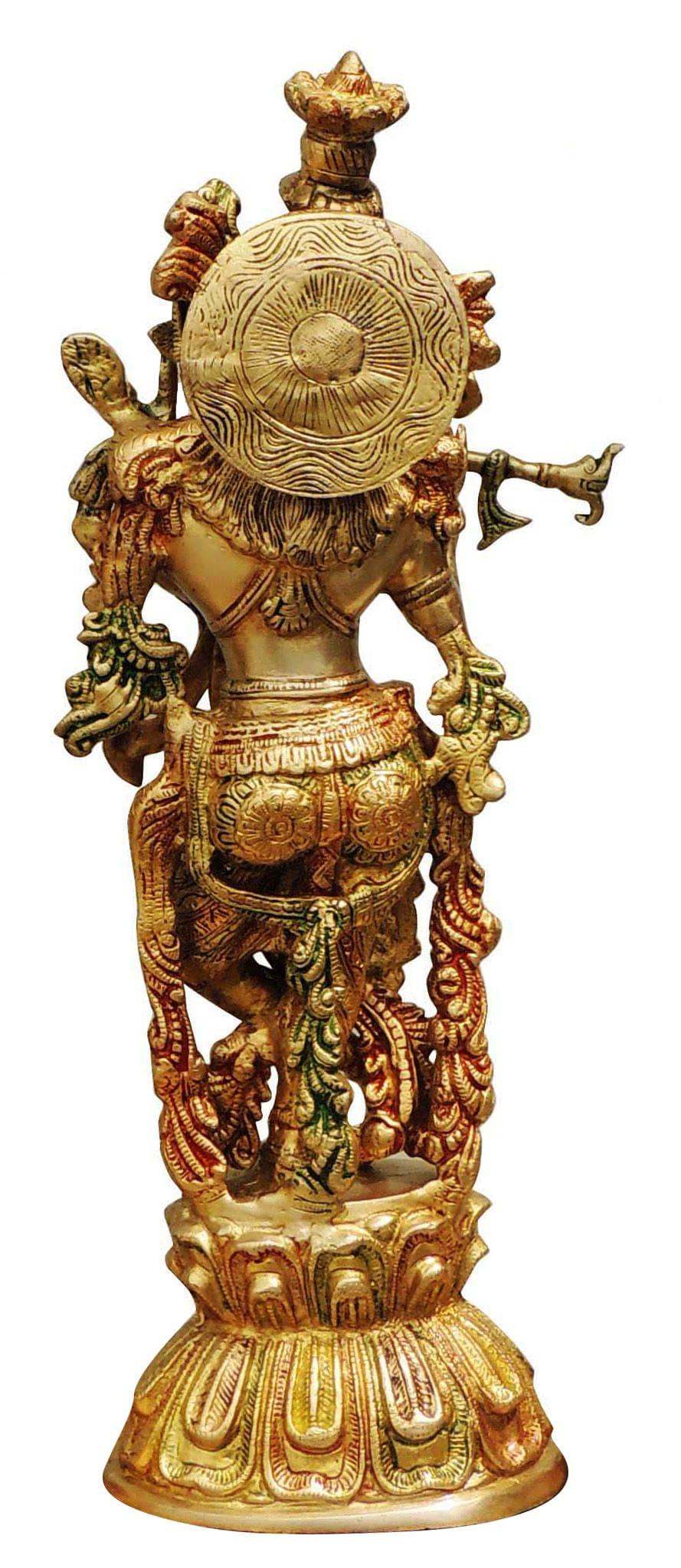 Brass Krishna — 18.5"