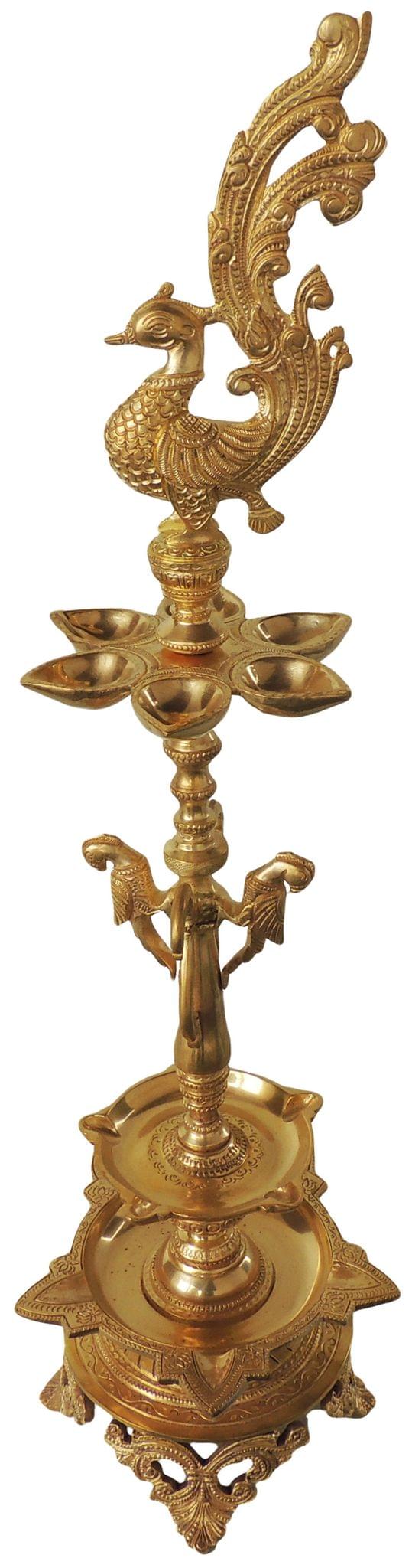 Brass Table Decor Deepak — 28"