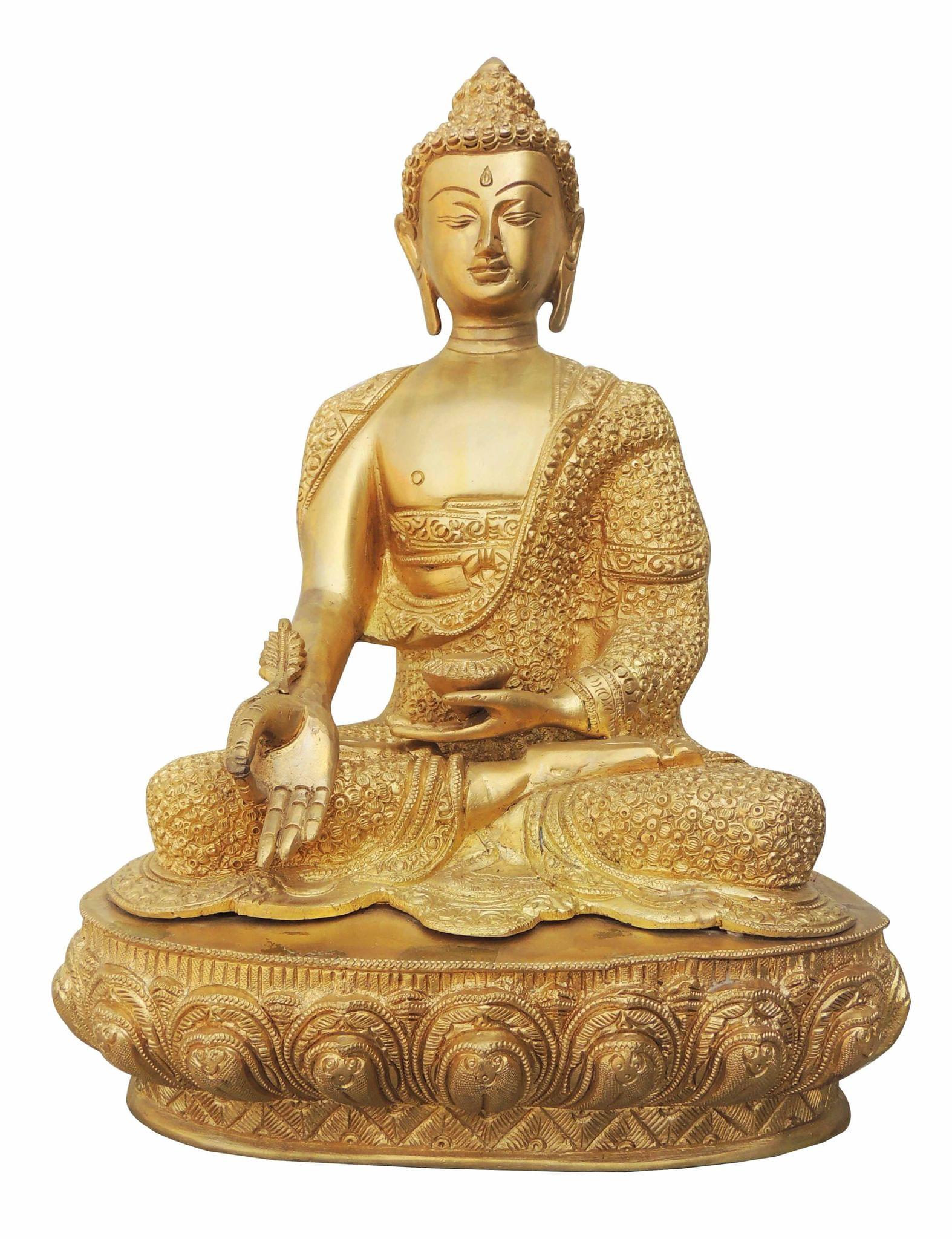 Brass Buddha — 15.5"