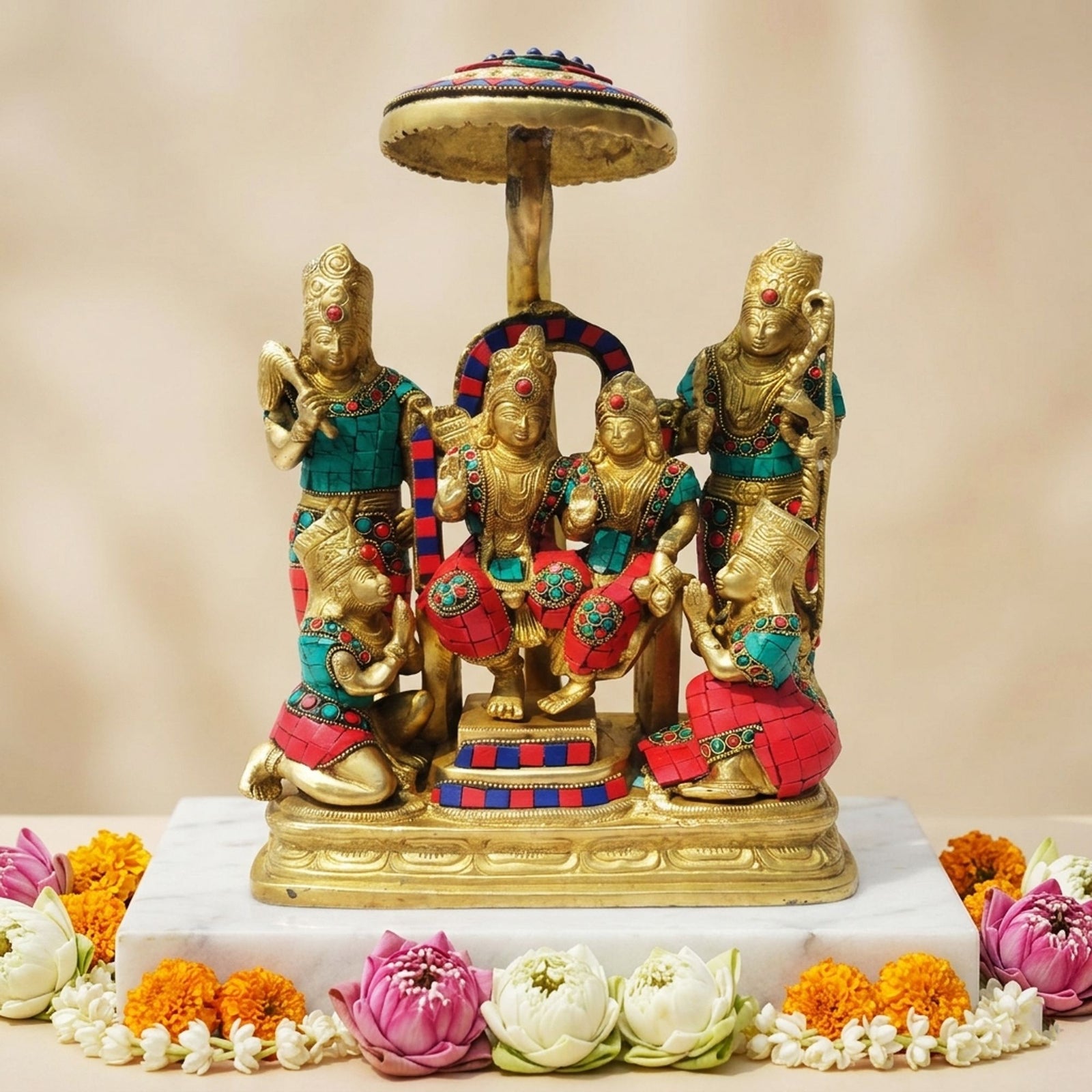Brass Ram Darbar — 14"
