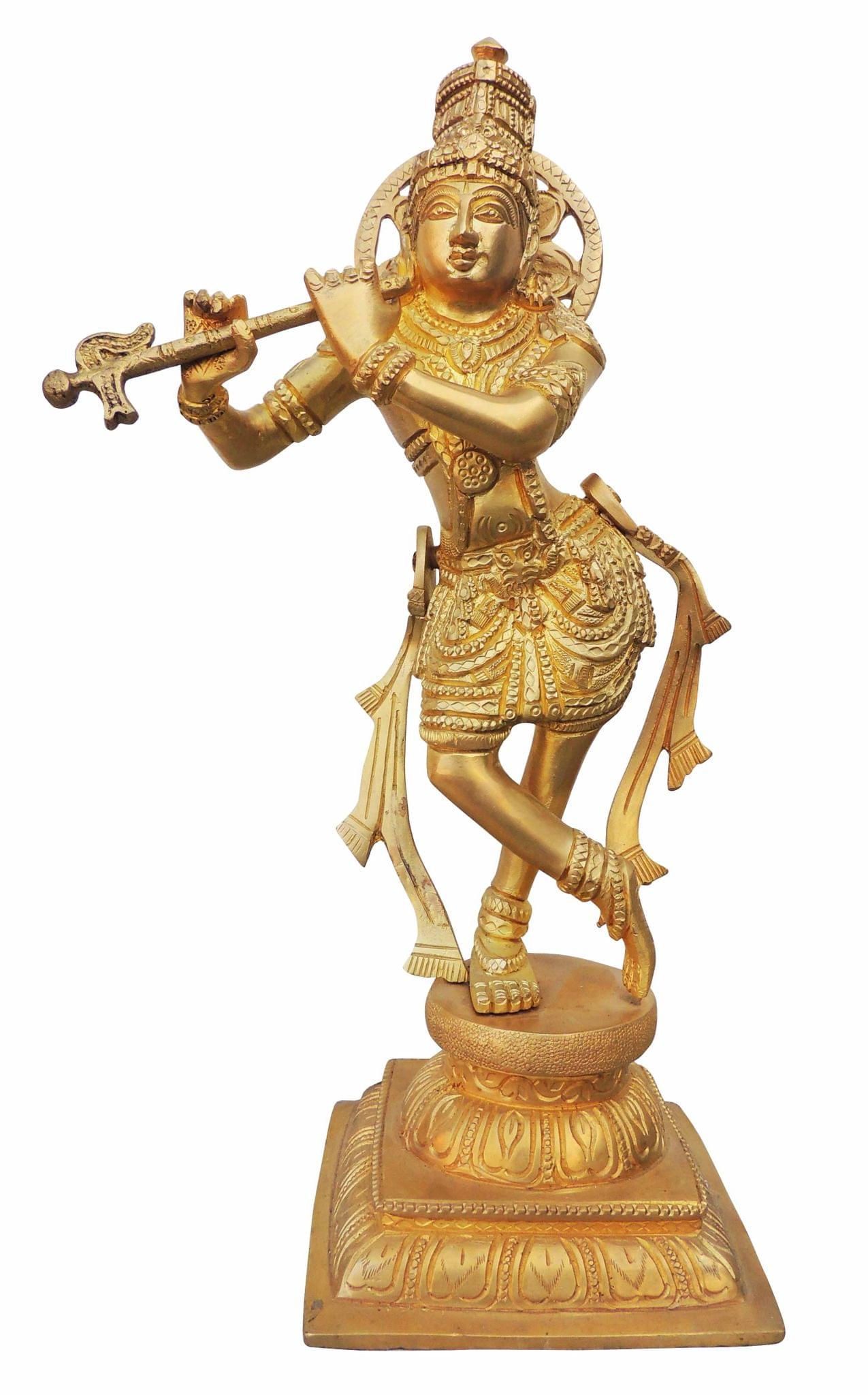 Brass Krishna, Dancing