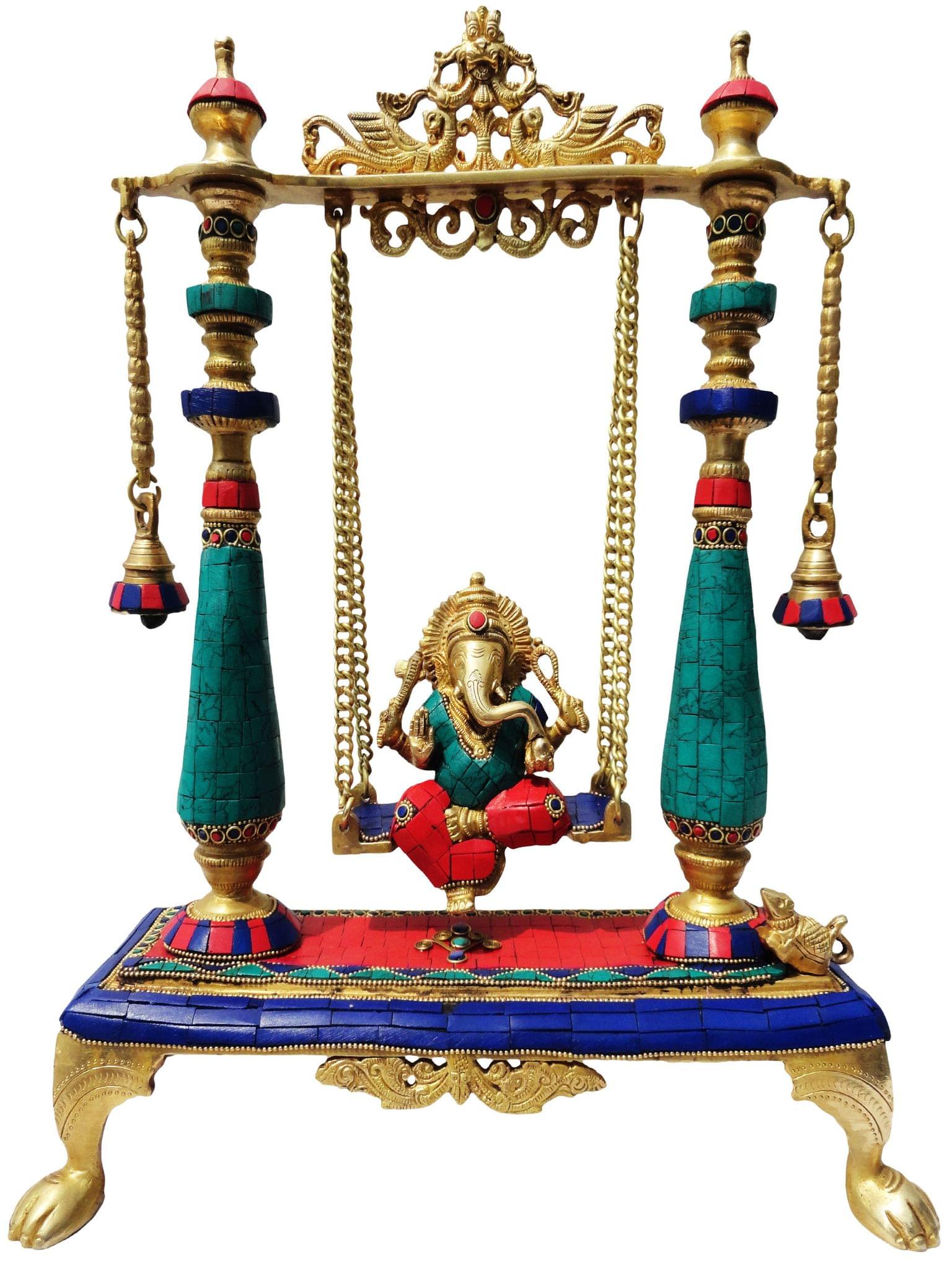 Brass Ganesh — 16"