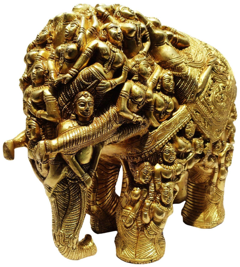 Brass Elephant — 13"