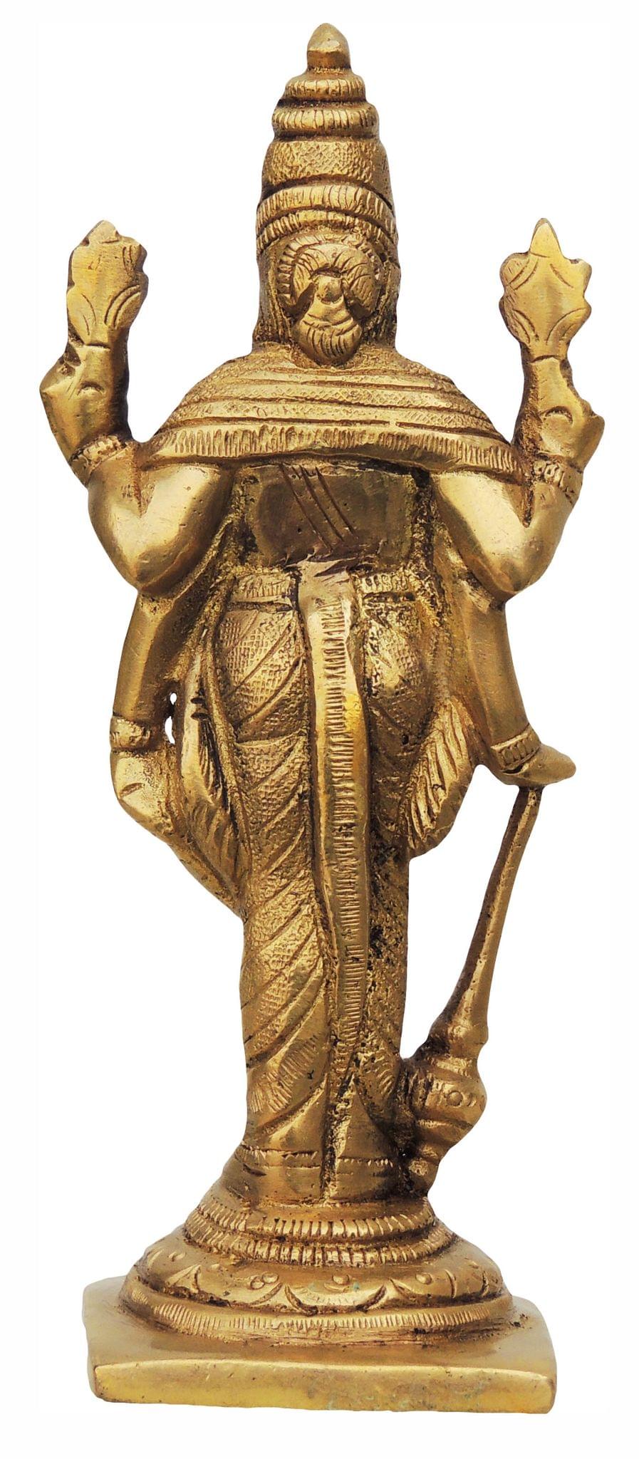 Brass Vishnu — 4.3"