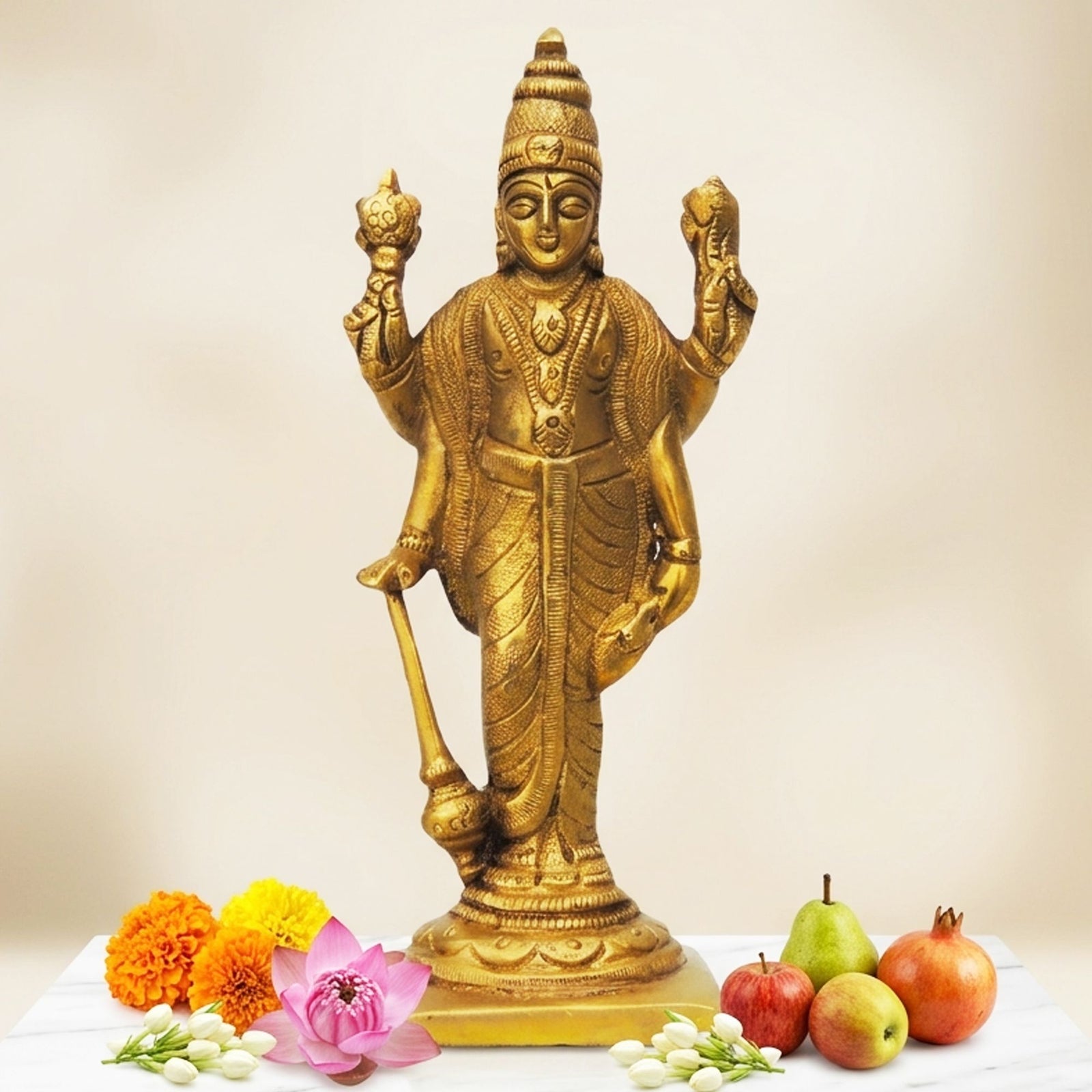 Brass Vishnu, Standing — 6"