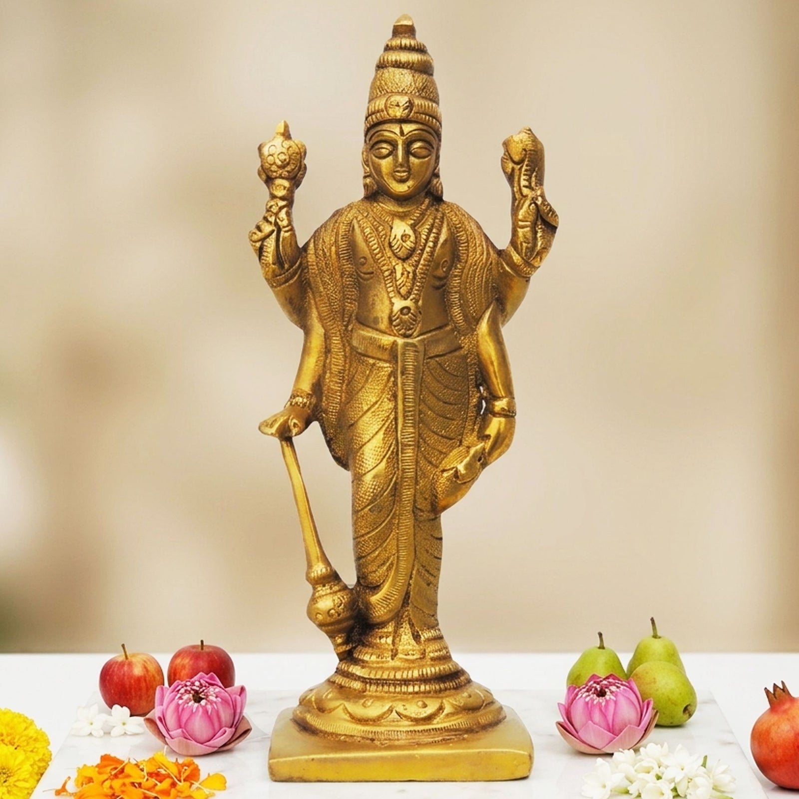 Brass Vishnu — 4.3"