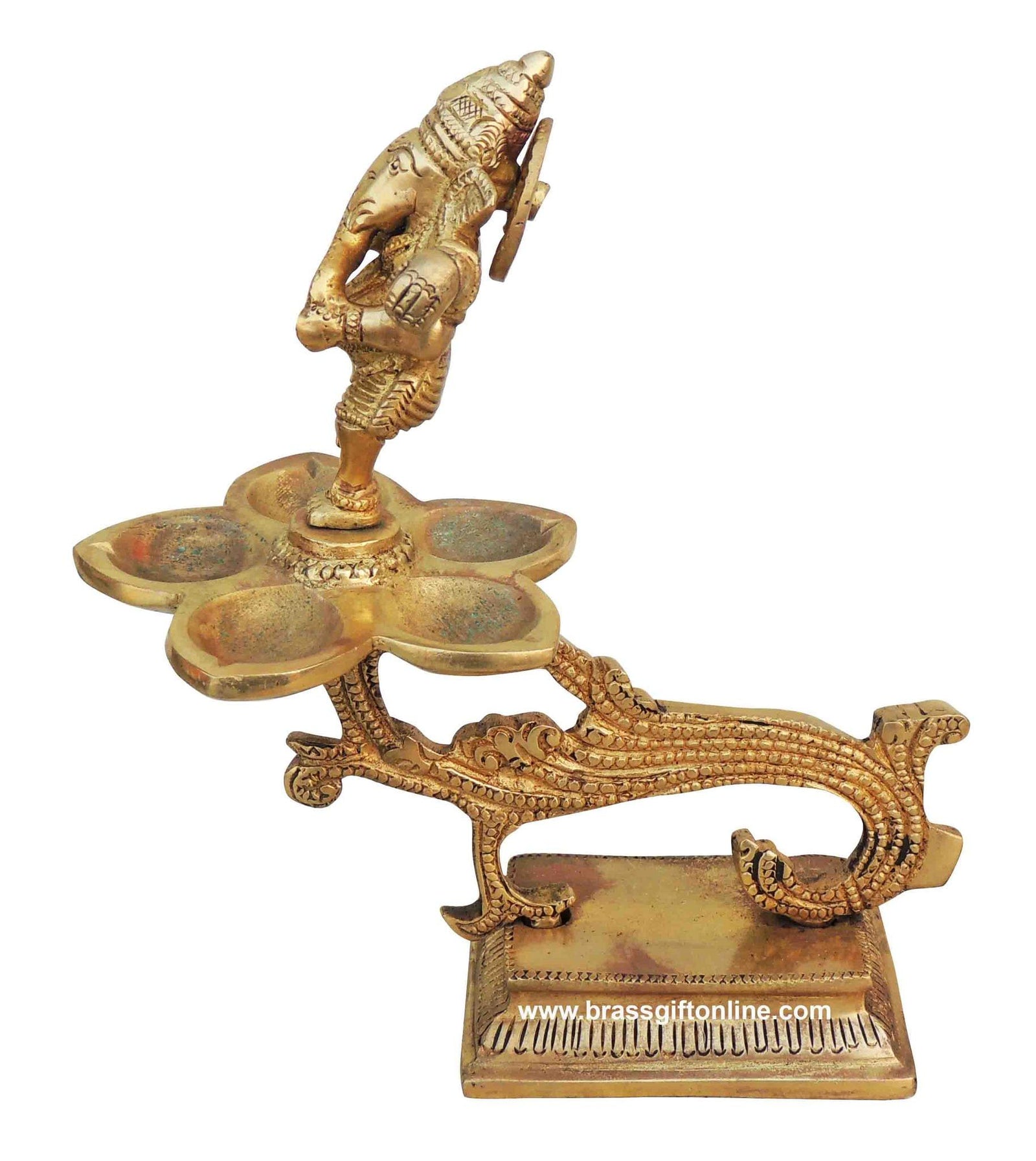 Brass Ganesh — 7"