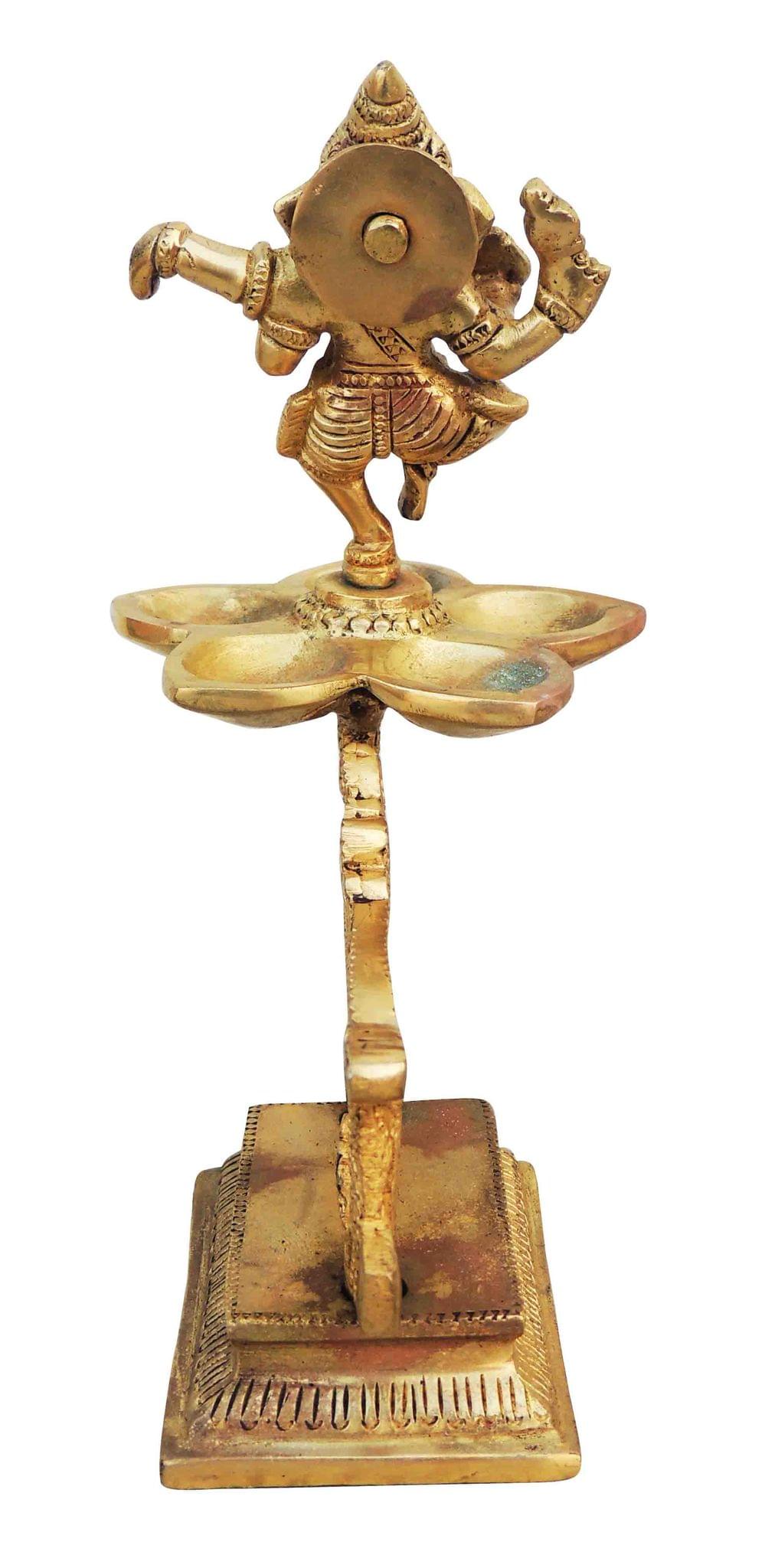 Brass Ganesh — 7"