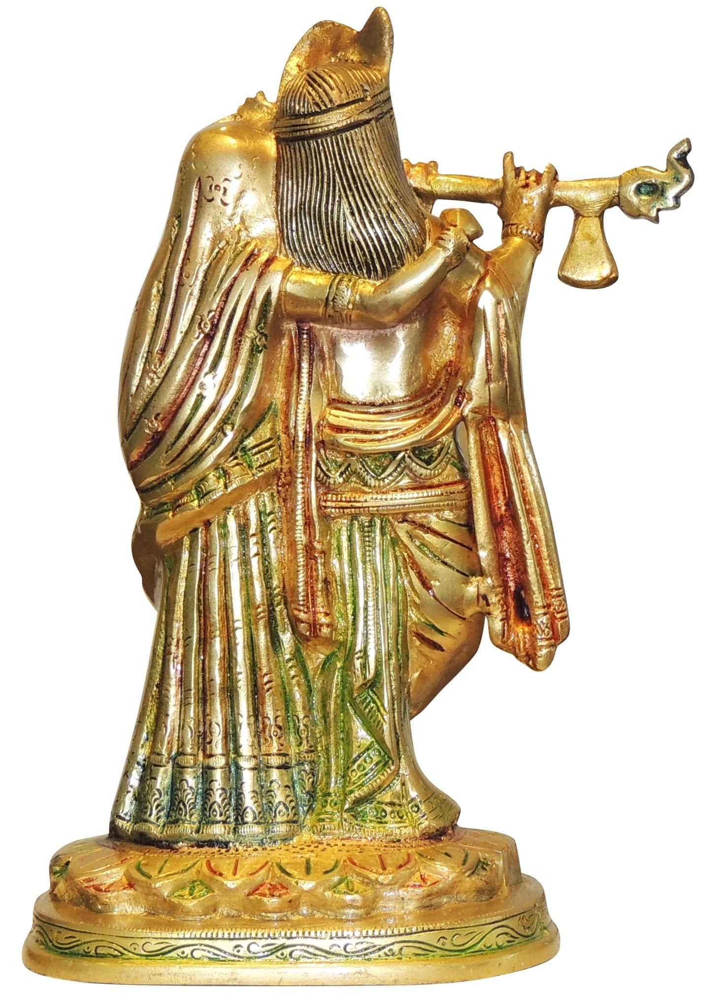 Brass Radha-Krishna — 8.5"