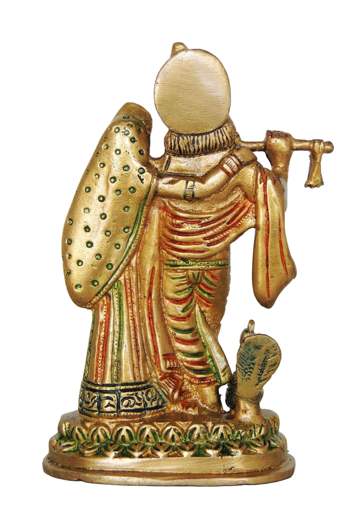 Brass Radha-Krishna — 6"