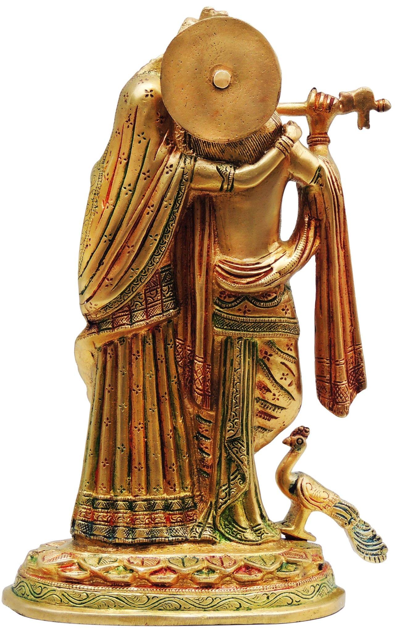 Brass Radha-Krishna — 12"
