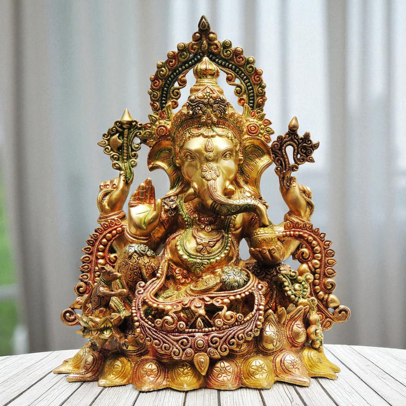 Brass Ganesh — 16.5"