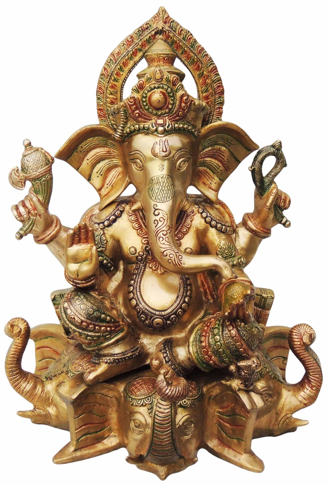 Brass Ganesh — 16.5"