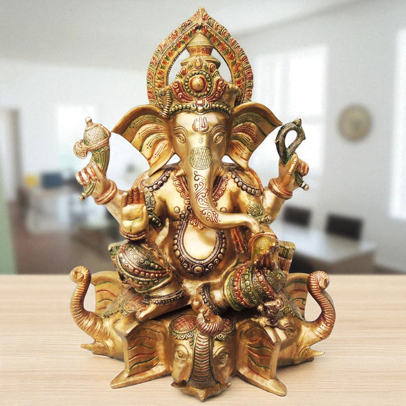 Brass Ganesh — 16.5"