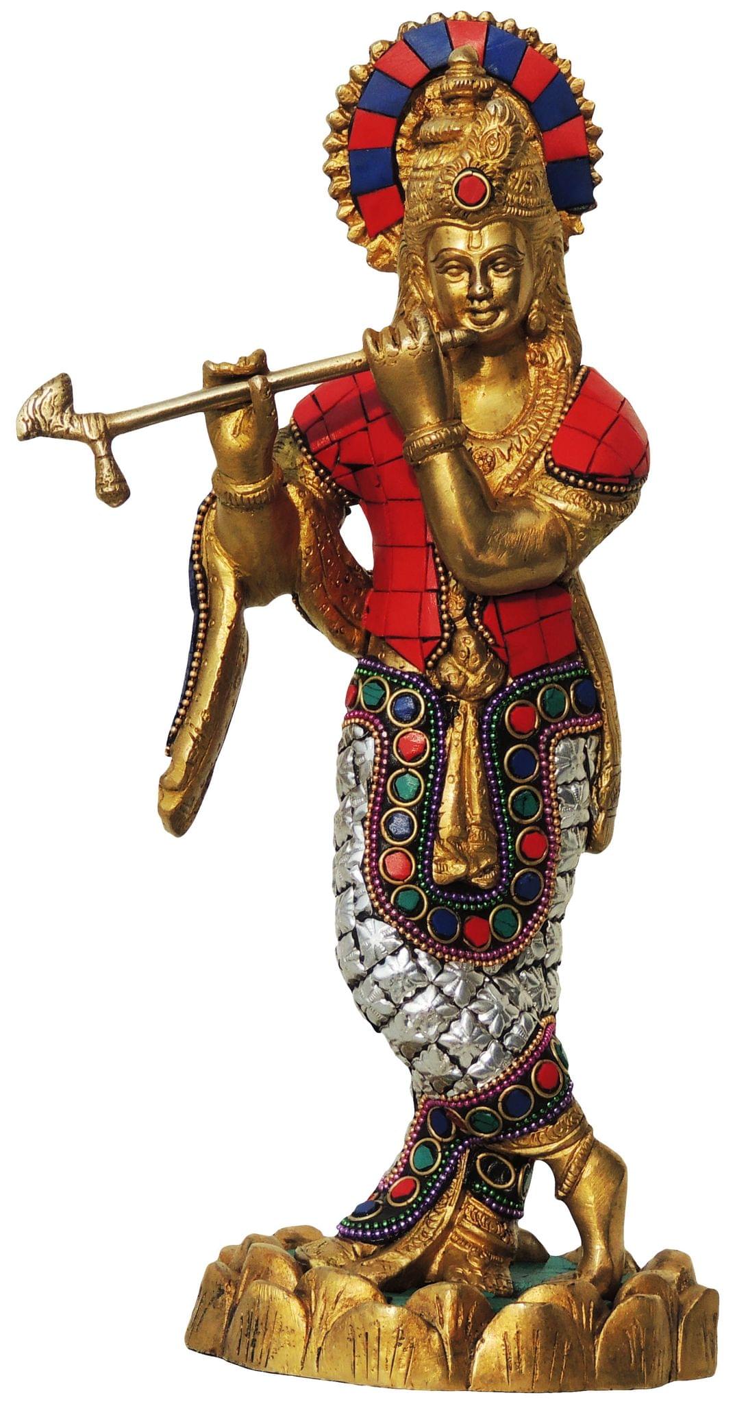 Brass Krishna
