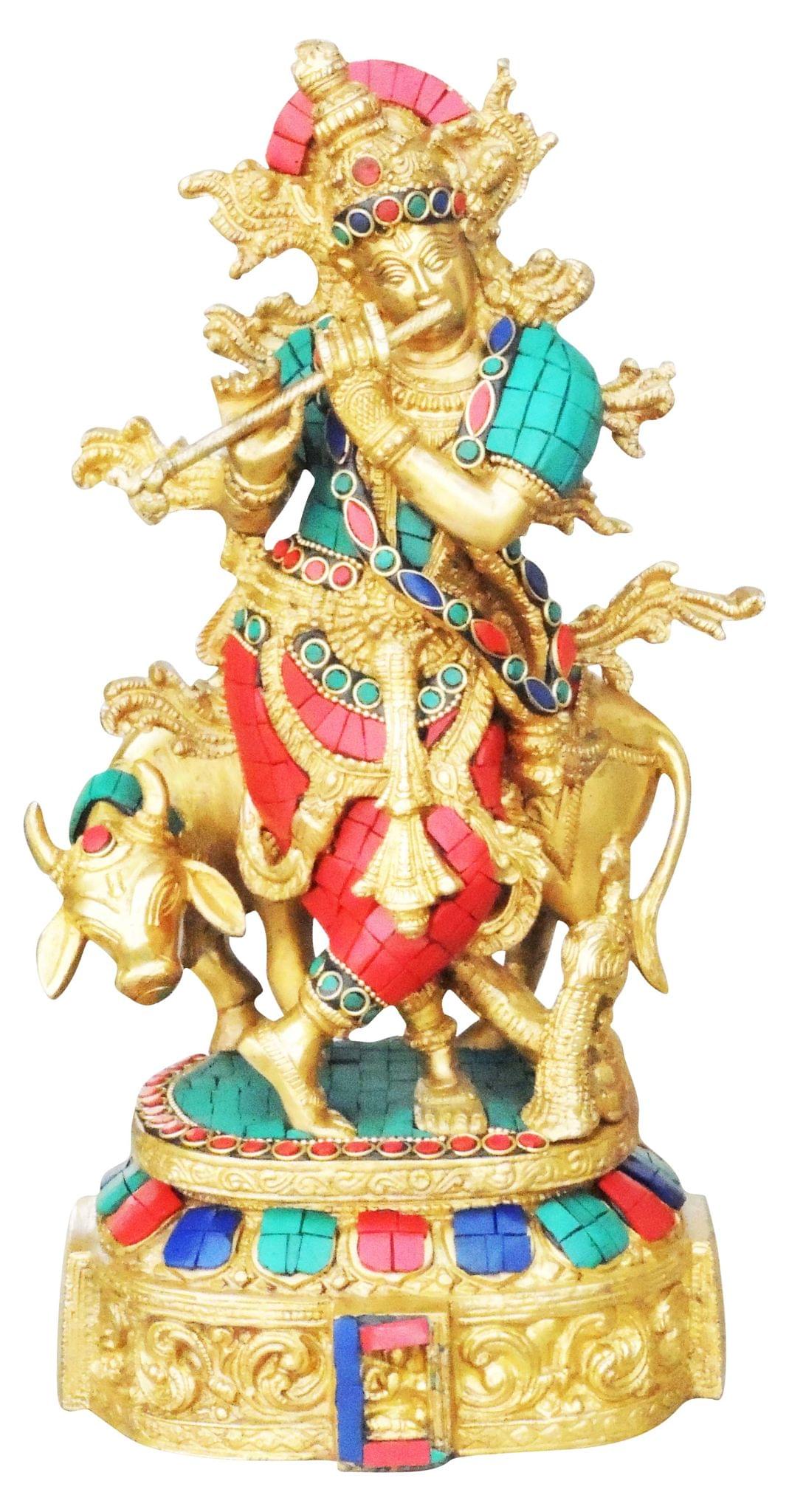 Brass Krishna
