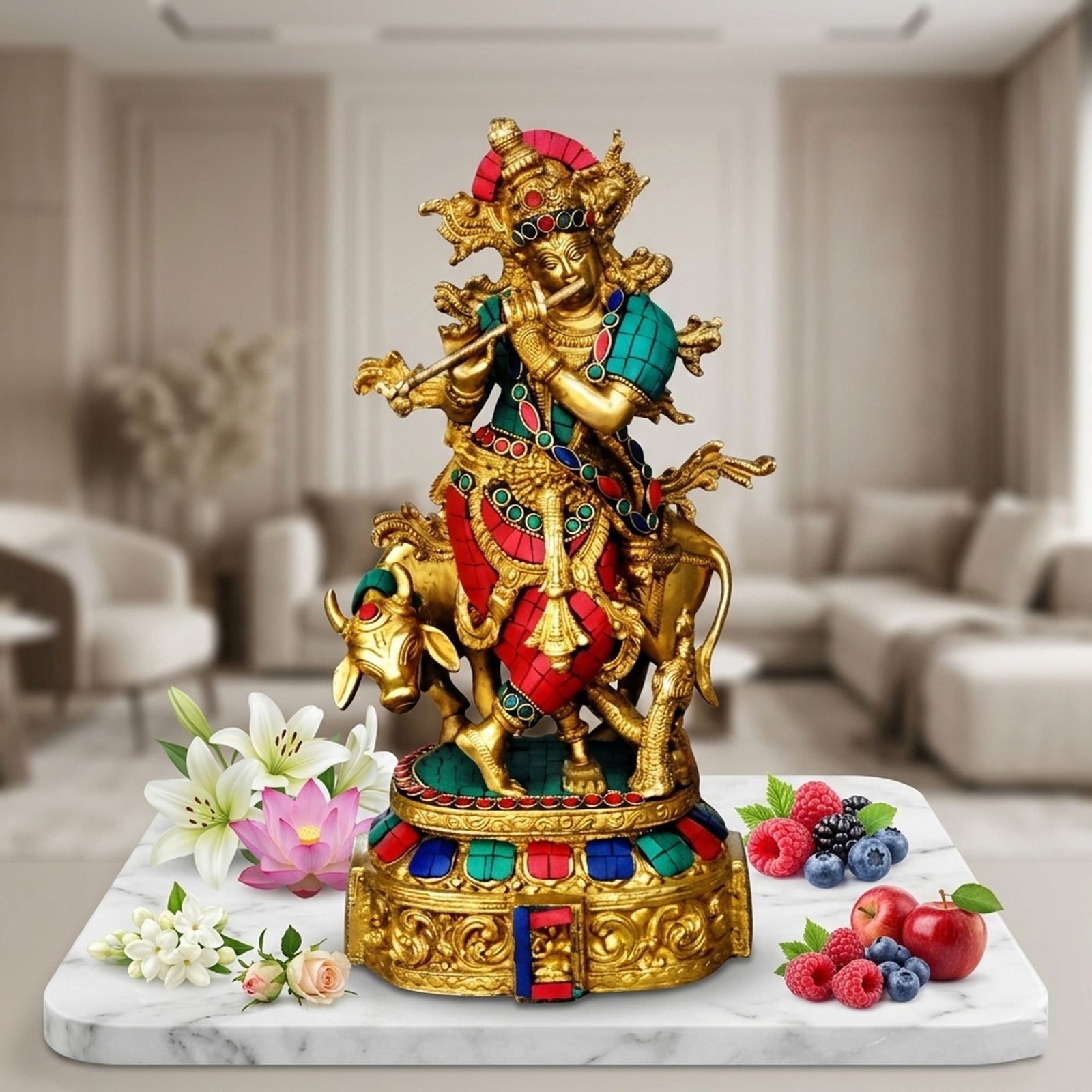Brass Krishna