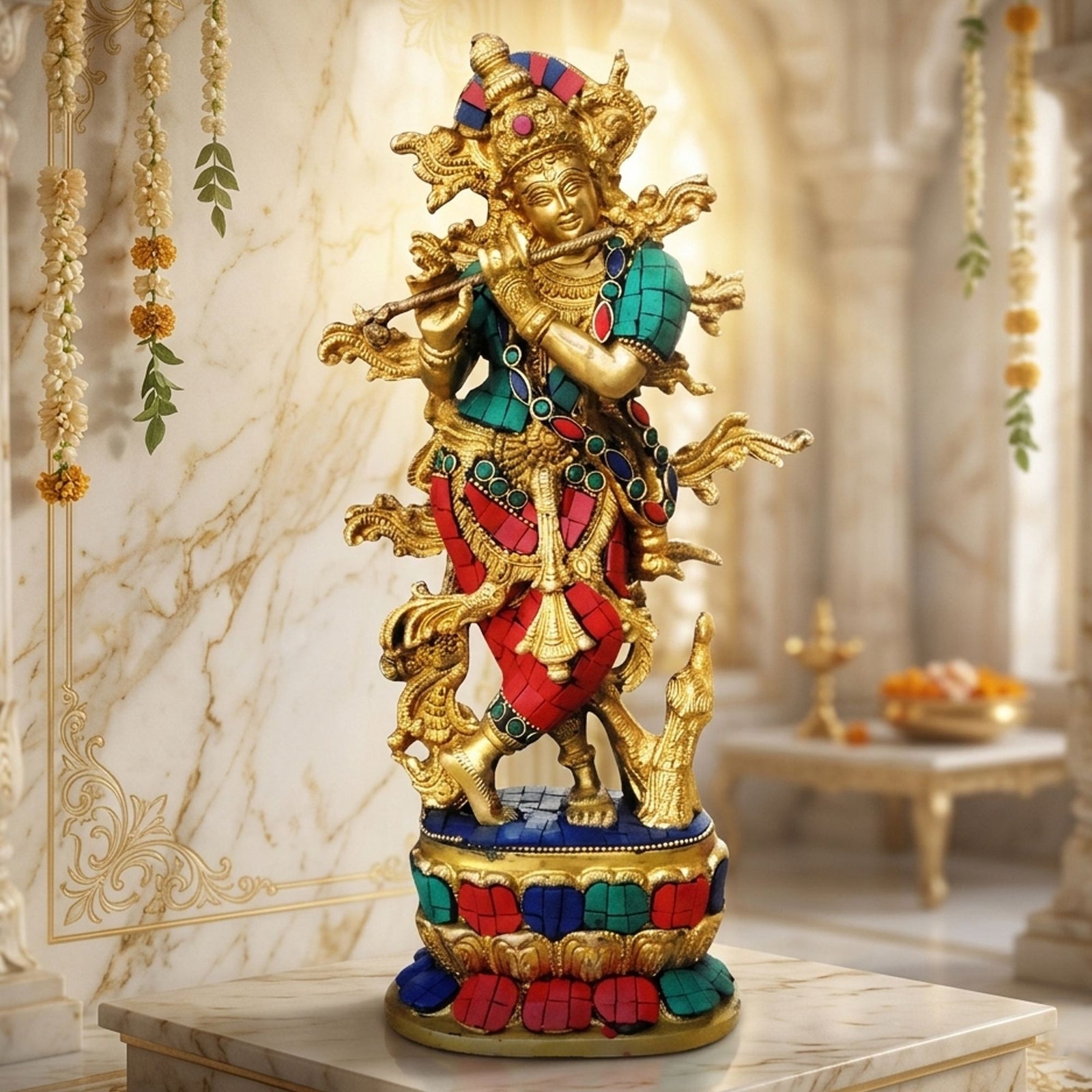 Brass Krishna
