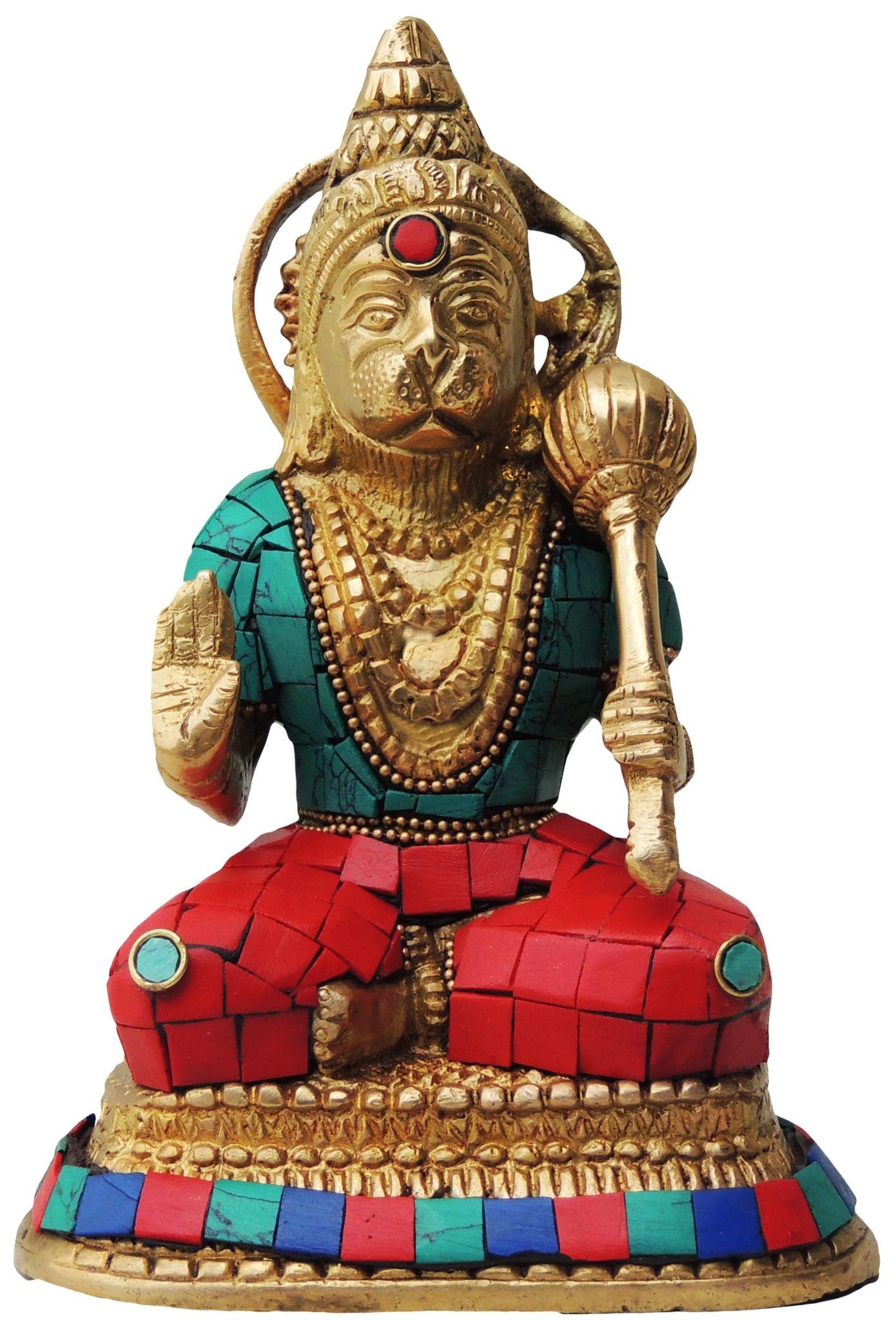 Brass Hanuman — 6.5"