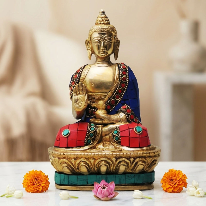 Brass Buddha — 7"