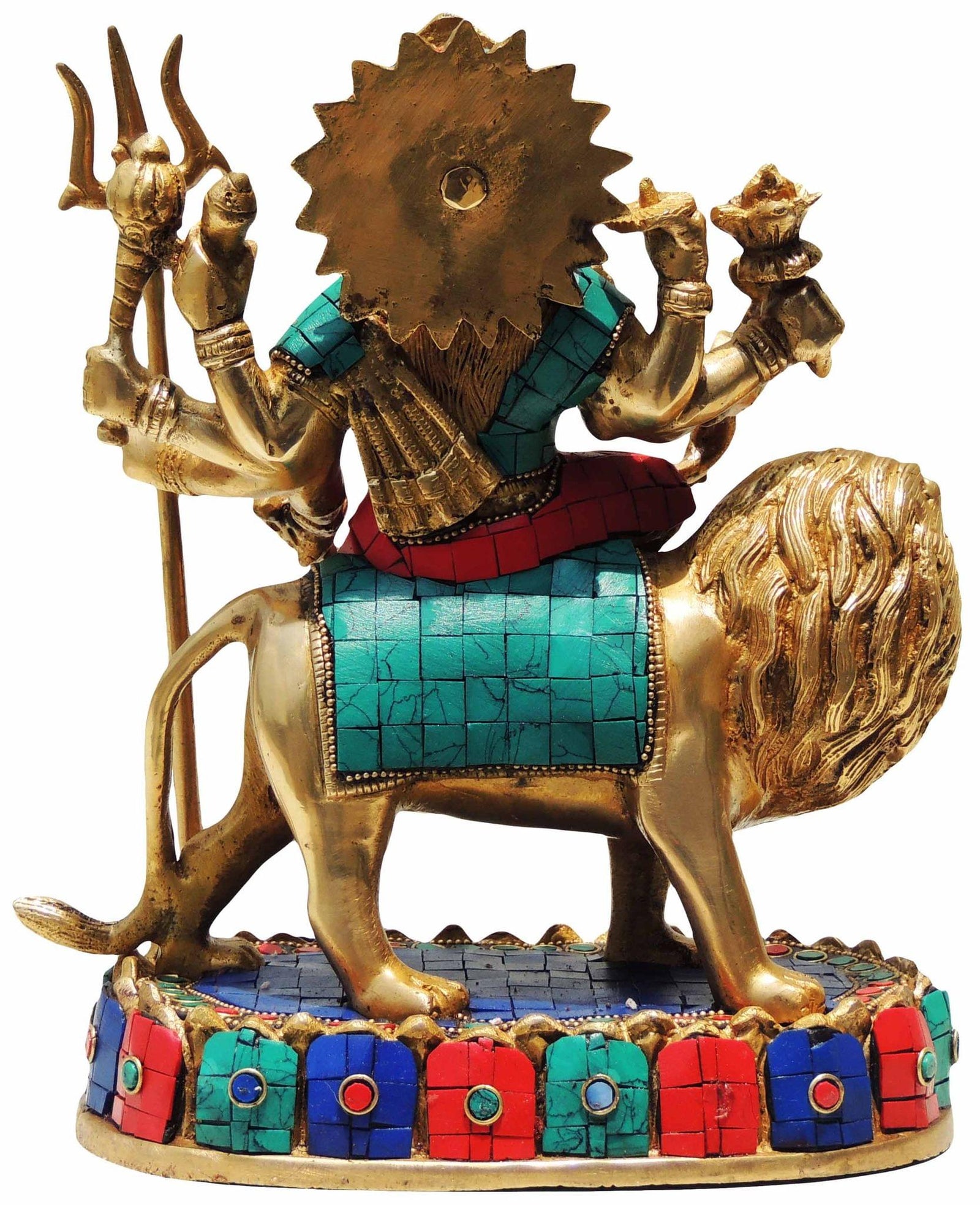 Brass Durga, Sitting
