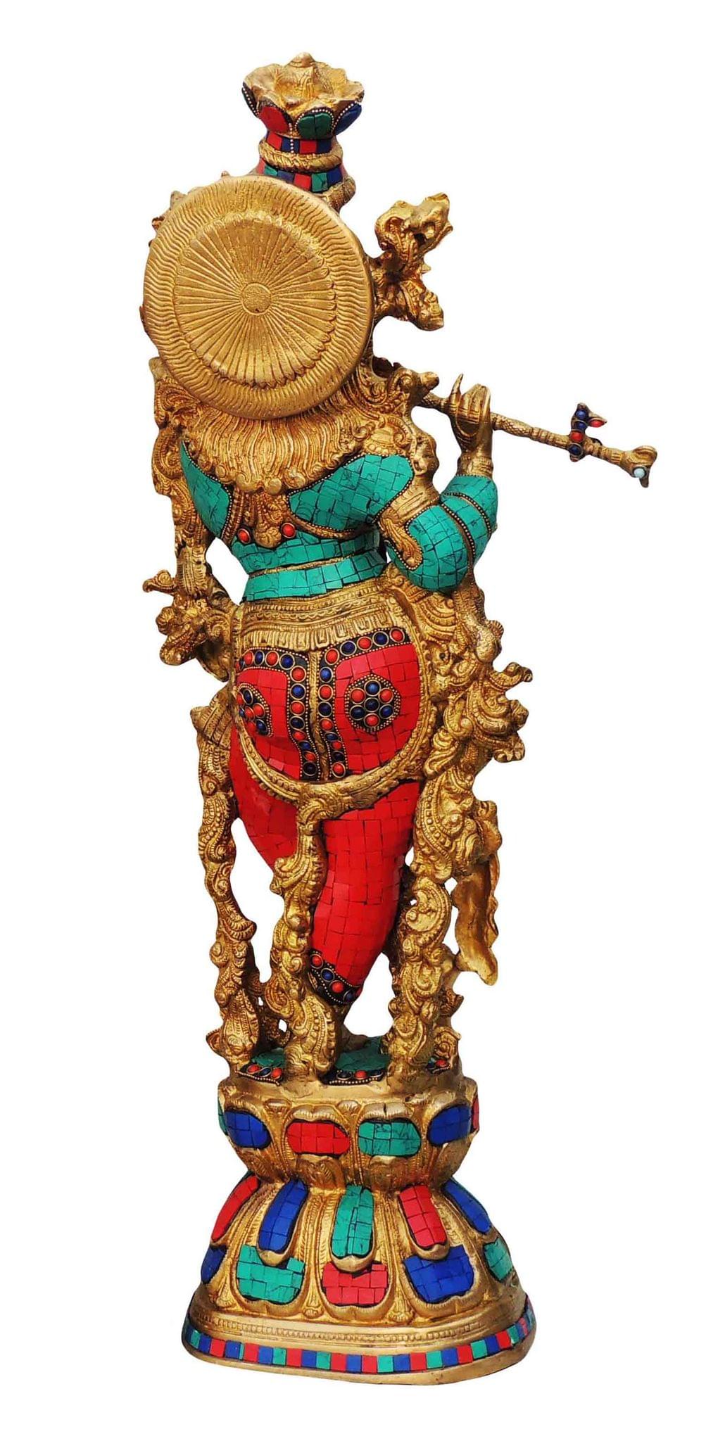 Brass Krishna — 28"