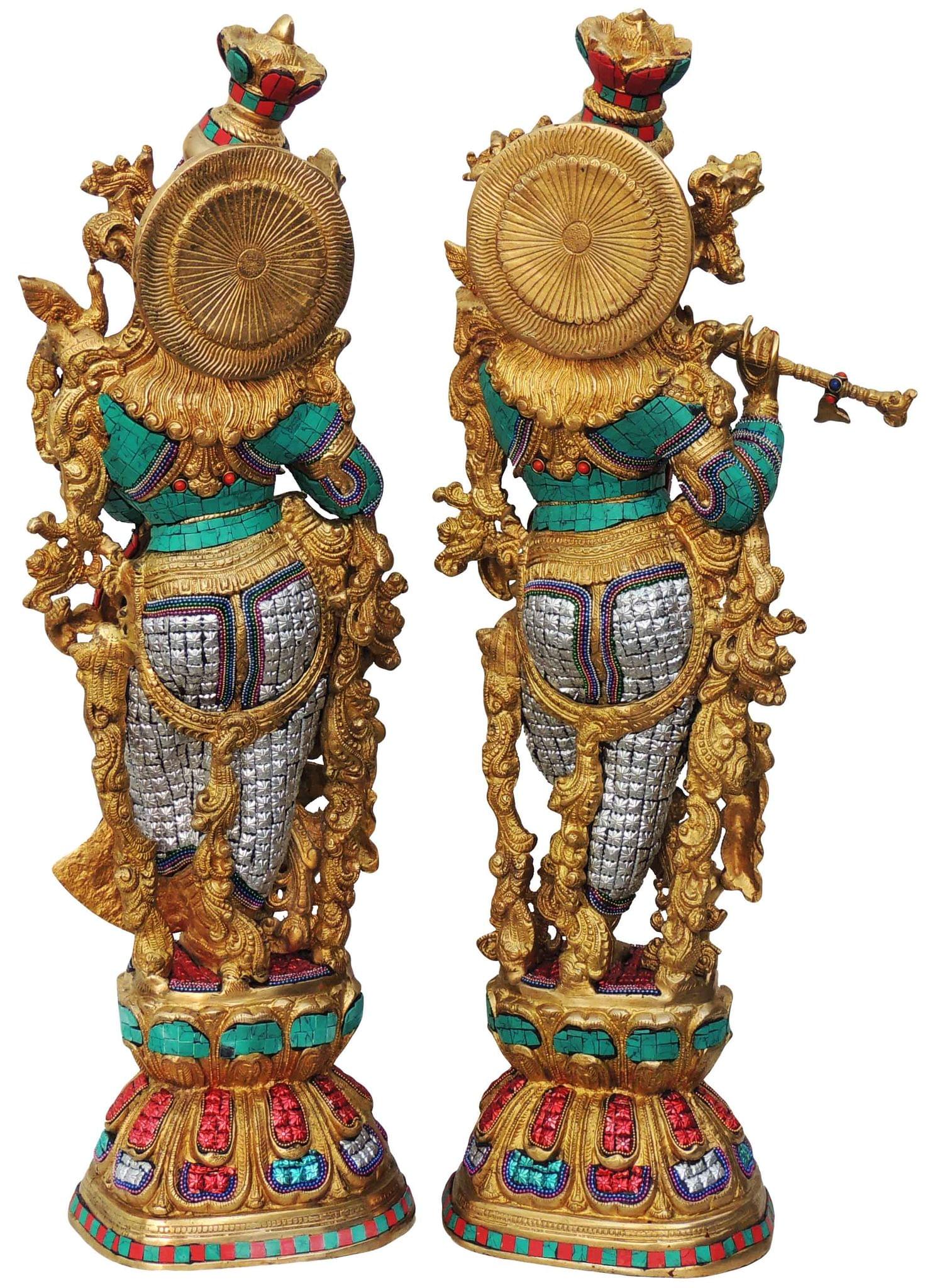 Brass Radha-Krishna — 28"