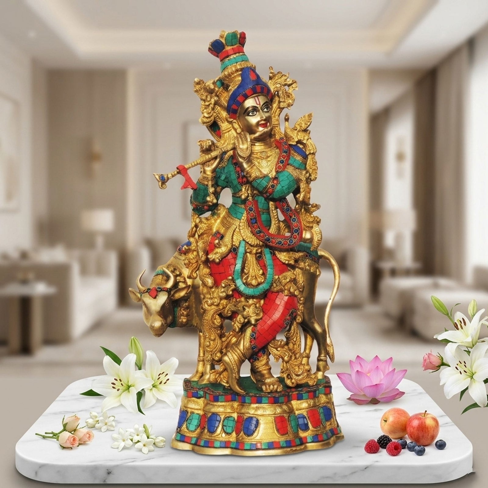 Brass Krishna