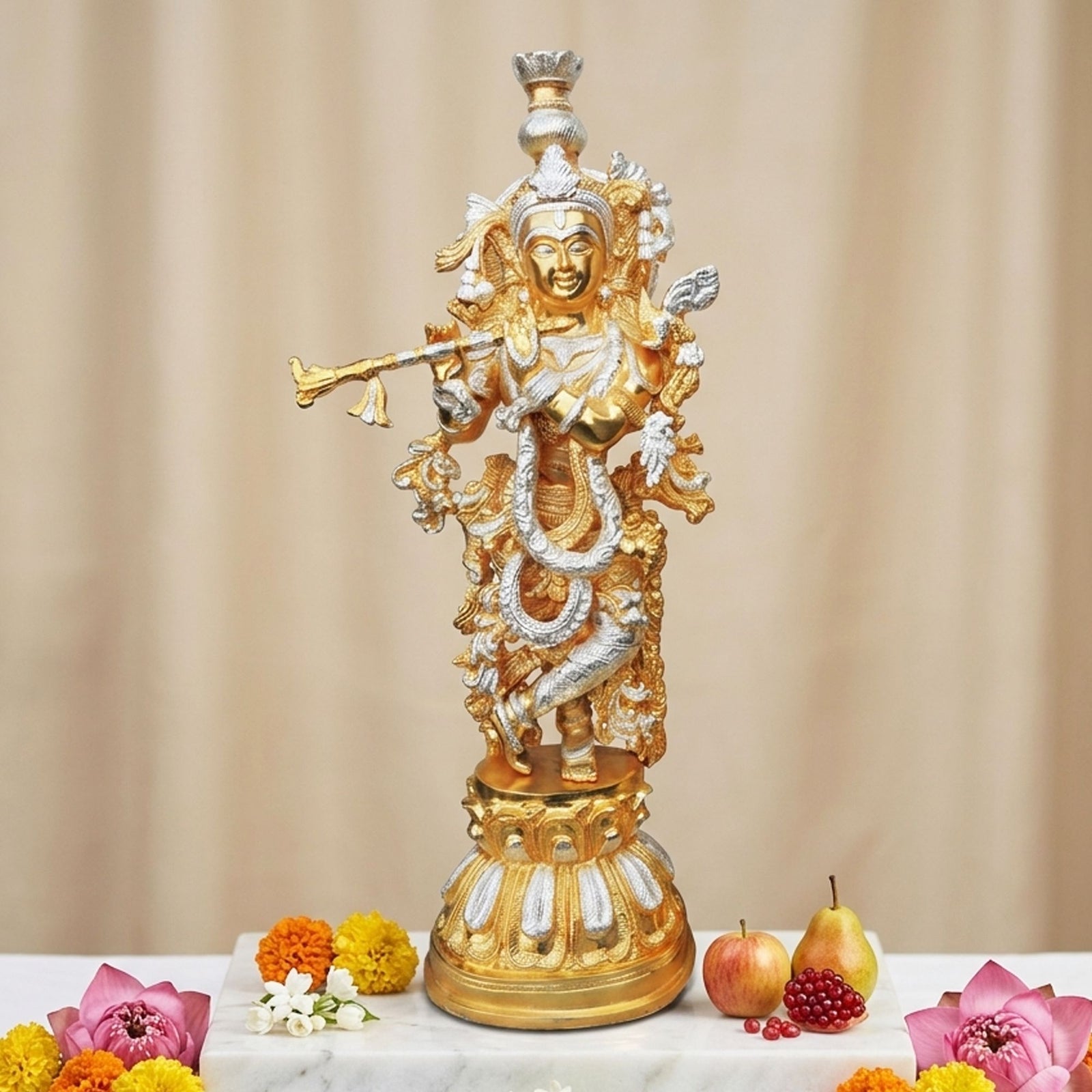 Brass Krishna — 21.2"
