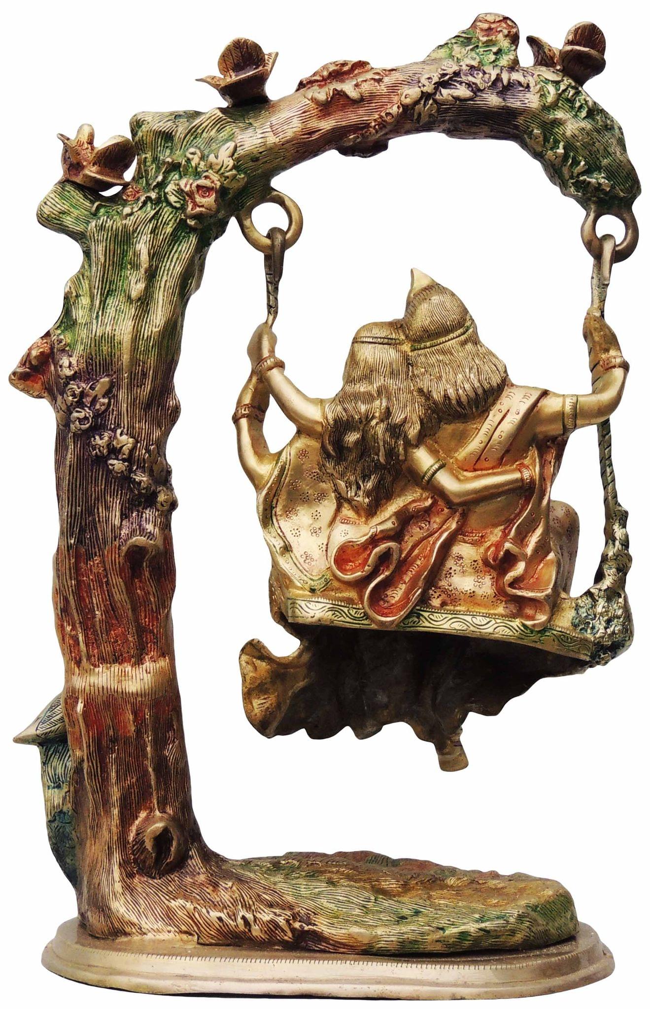 Brass Radha-Krishna — 21"